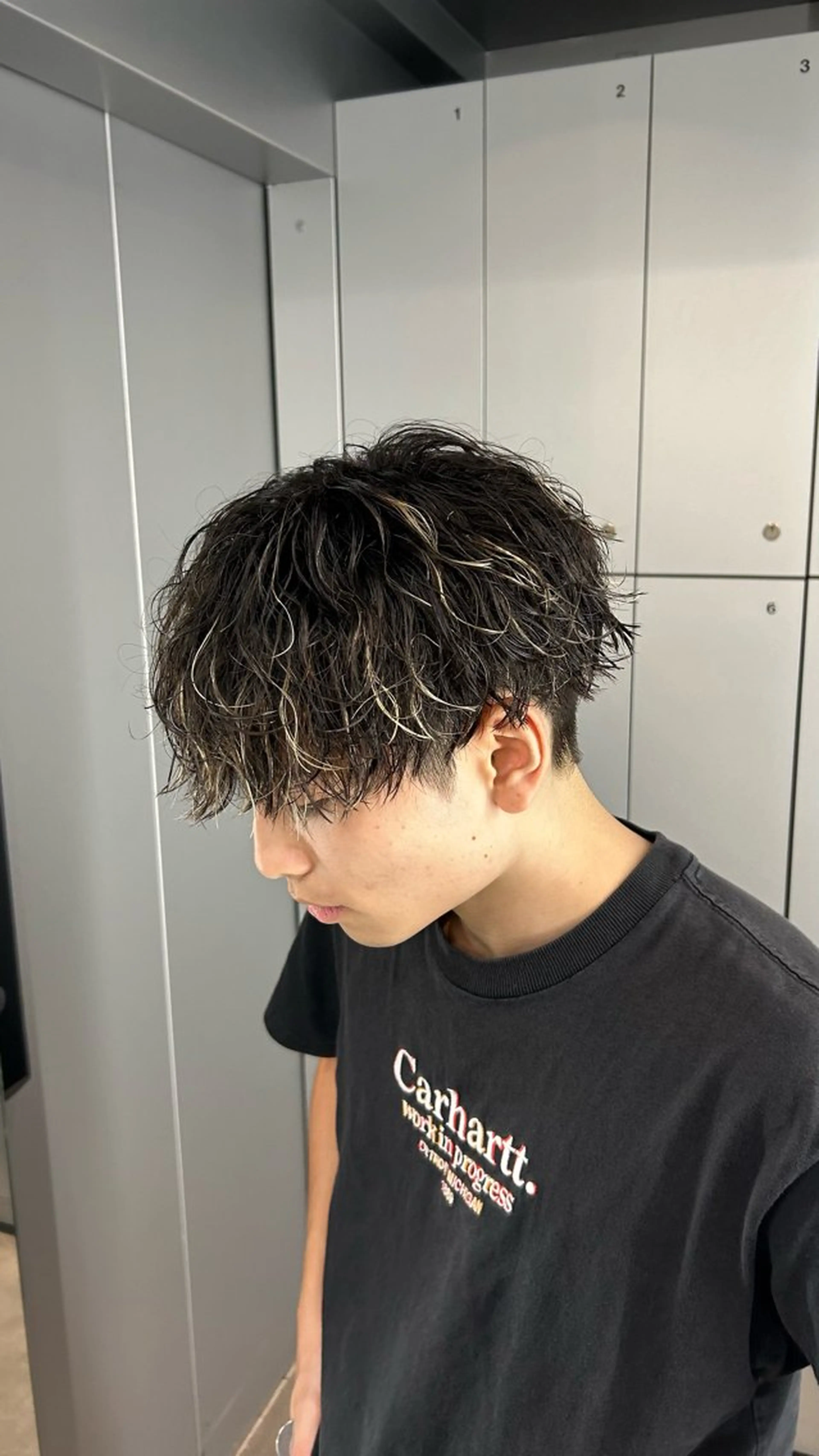 パーマ メンズ 藤平海音/fifth PARKのヘアスタイル