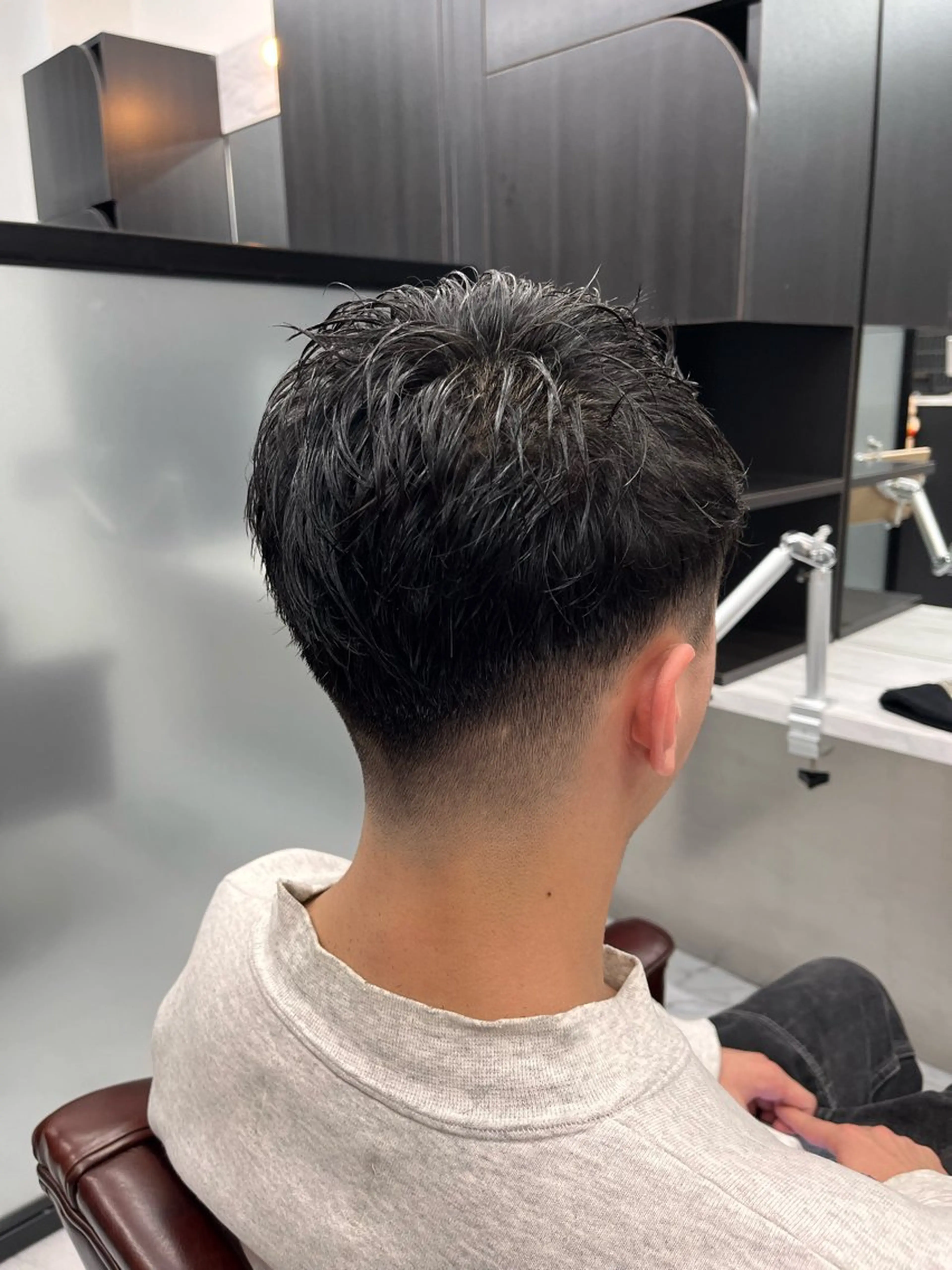 ショート メンズ フェードカット メンズパーマ 🔥メンズ専門 /福島慶也🔥のヘアスタイル