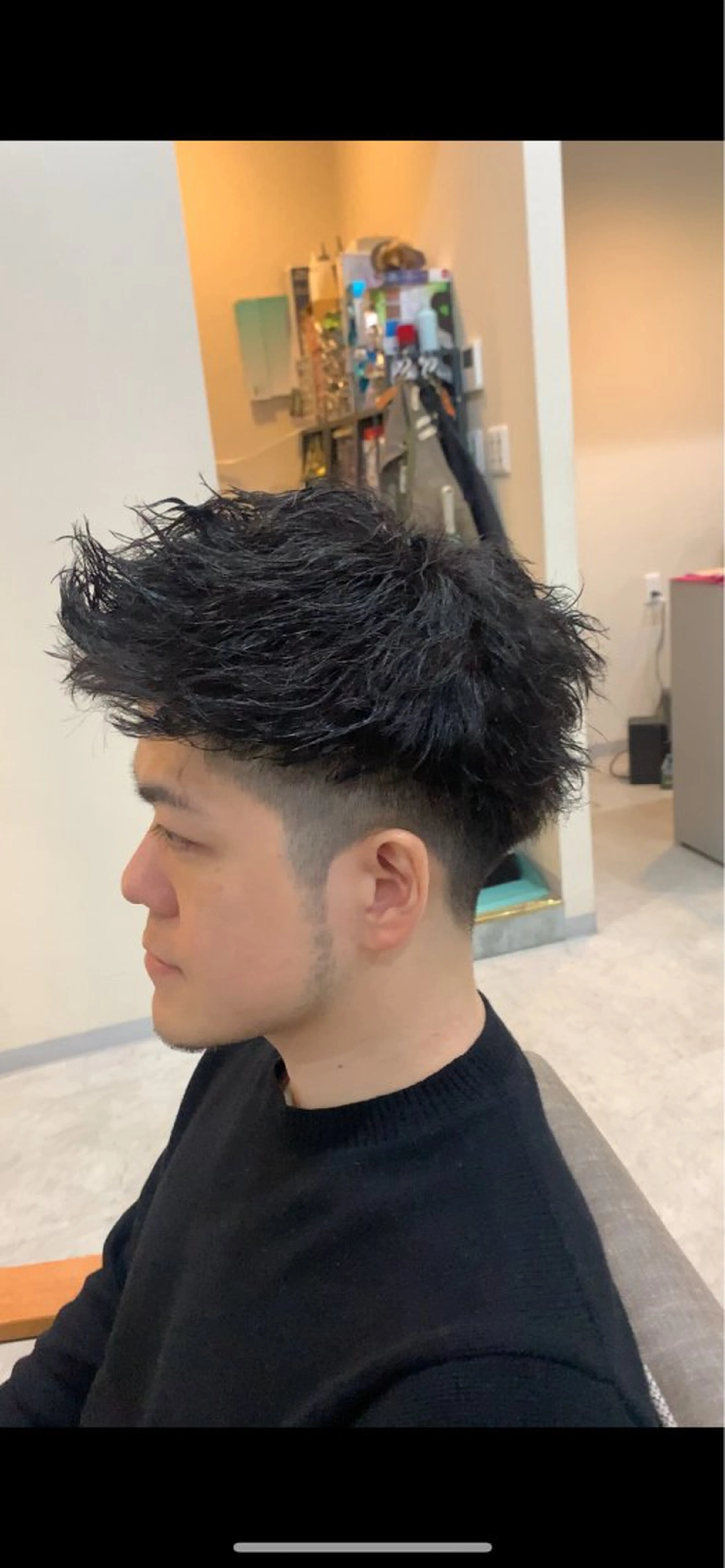 ショート パーマ メンズ カット パーマ トリートメント クセを最大限に活かす メンズパーマ奈良大祐のヘアスタイル