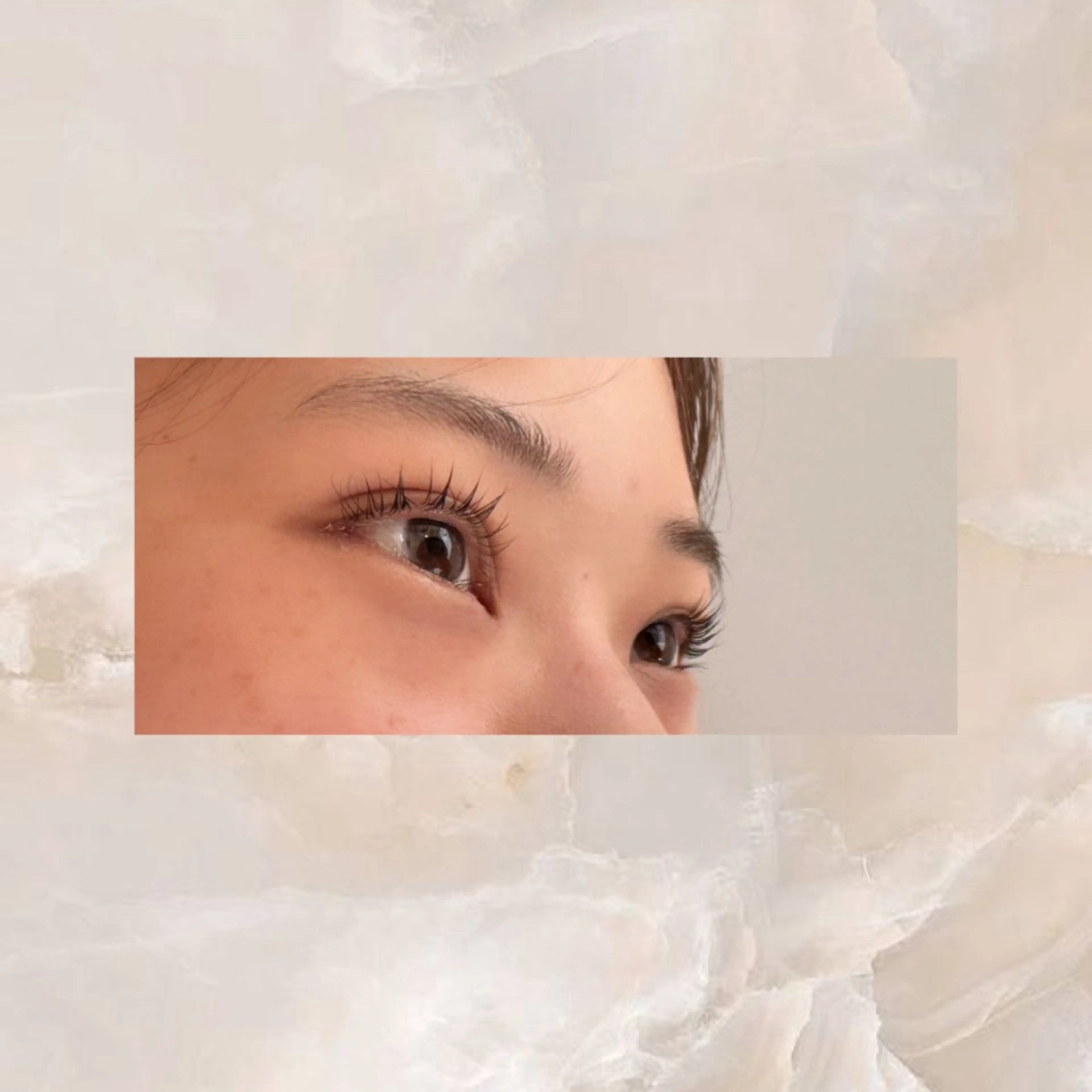 マツエク・マツパ まつげパーマ マツパ 岩本みるか/ 暖色カラー/ベージュのヘアスタイル