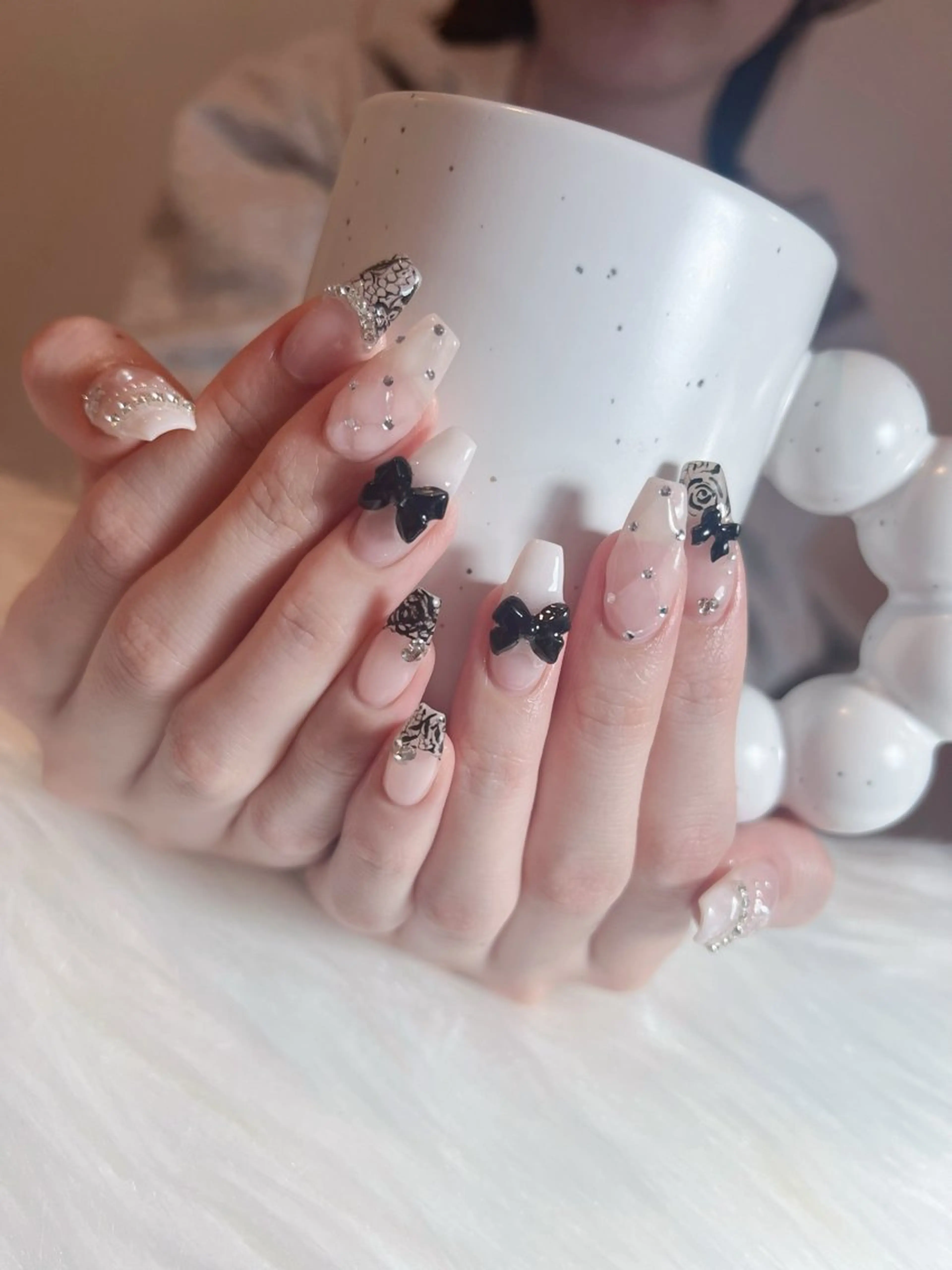 ネイル グラデーション キラキラネイル ピンク RUBY Nail 日暮里店のネイルデザイン
