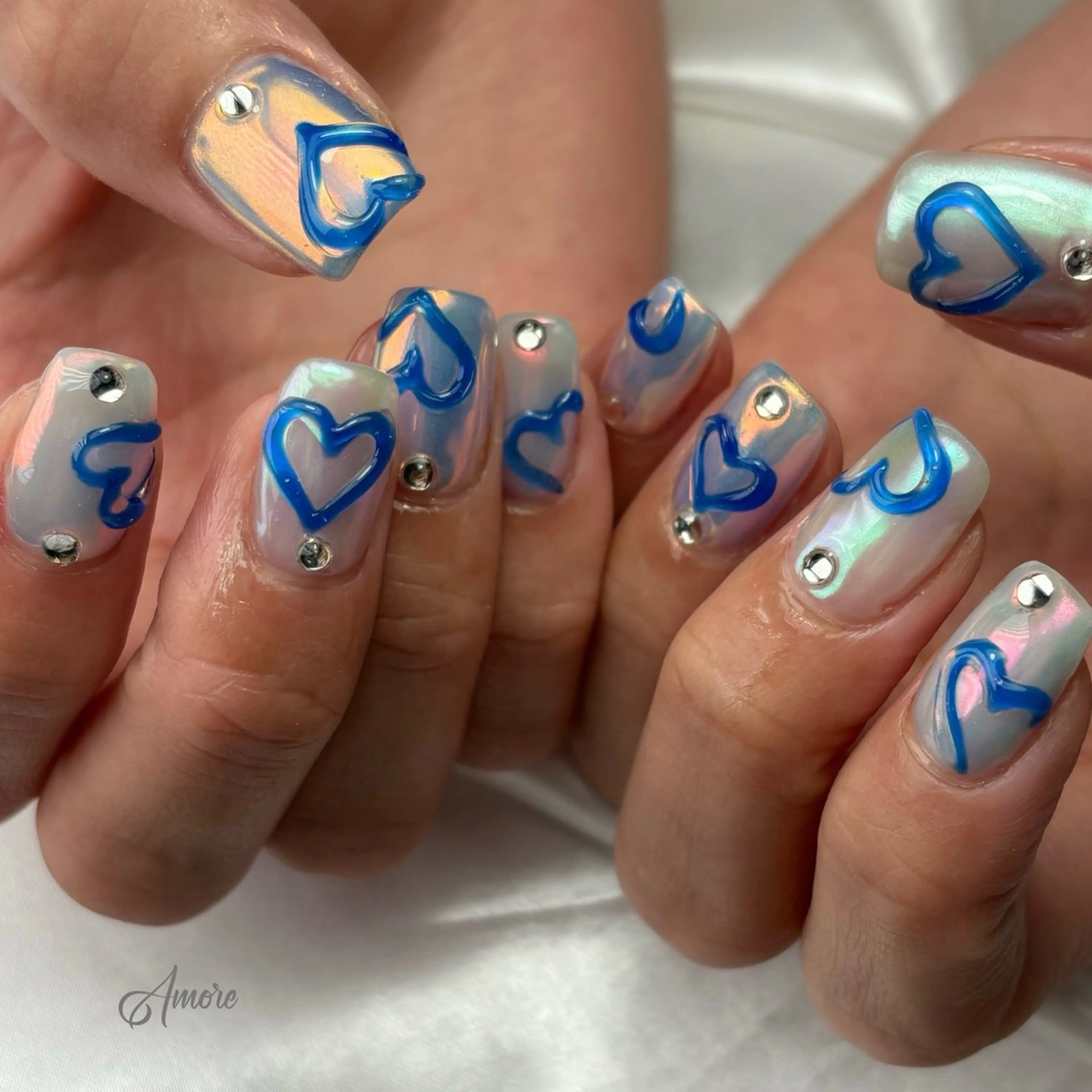 ネイル ジェルネイル キラキラネイル 韓国ネイル マグネットネイル パラジェル You kyehwaのネイルデザイン