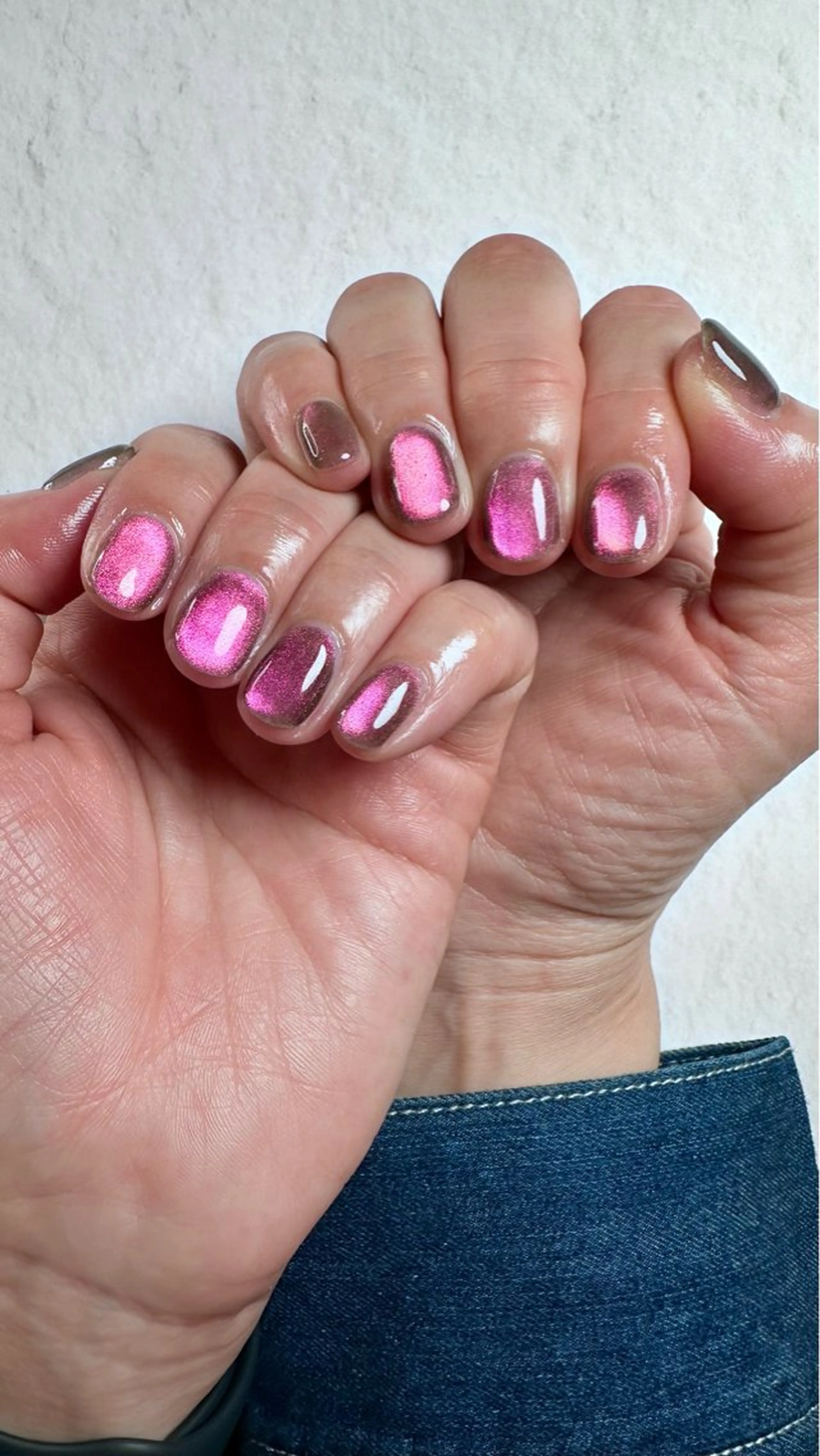 ネイル マグネットネイル 春ネイル ハンドネイル ハンドケア Atelier Ariのネイルデザイン