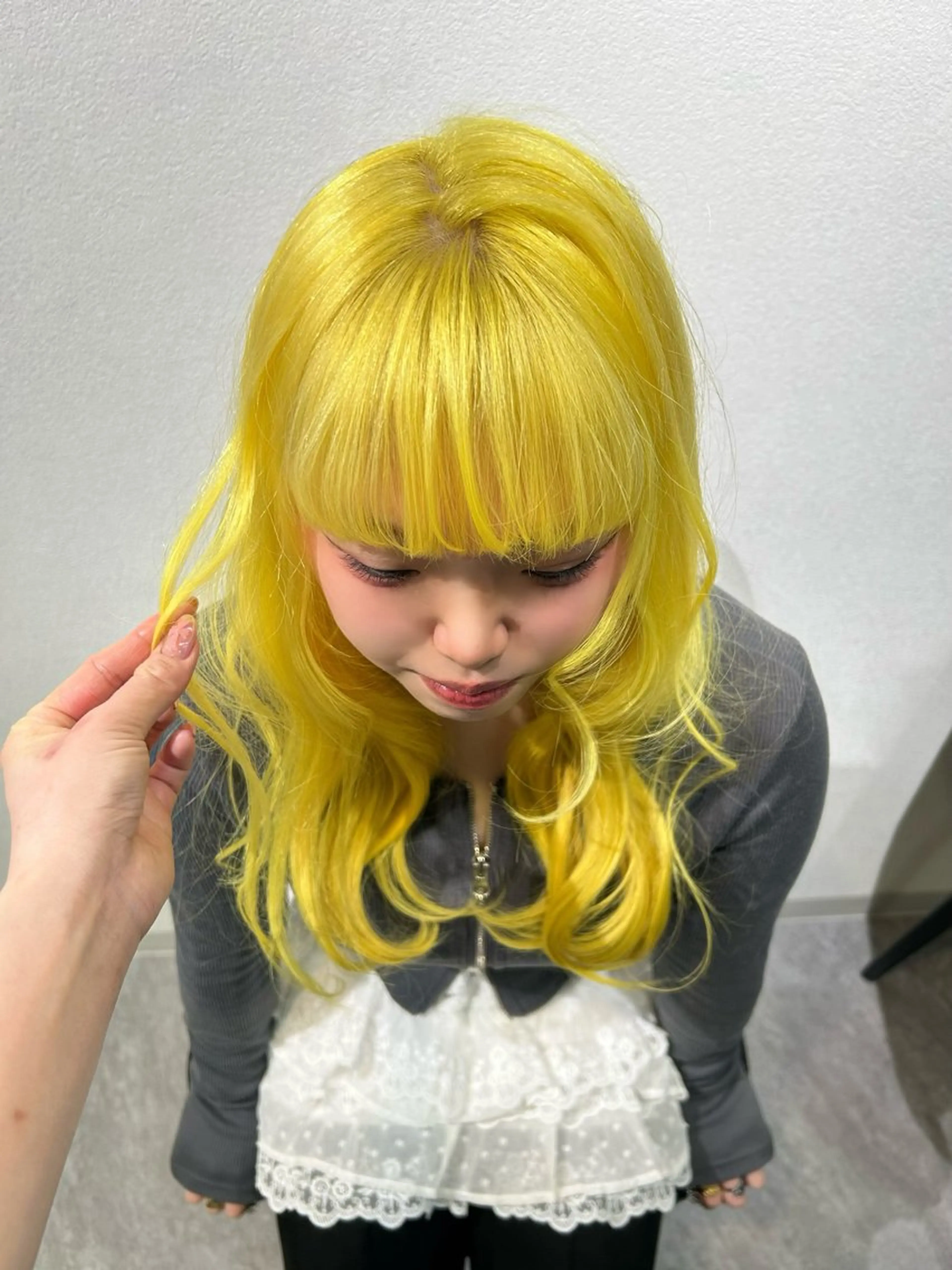 セミロング 【色落ちまで可愛い】 mao🐩💜のヘアスタイル