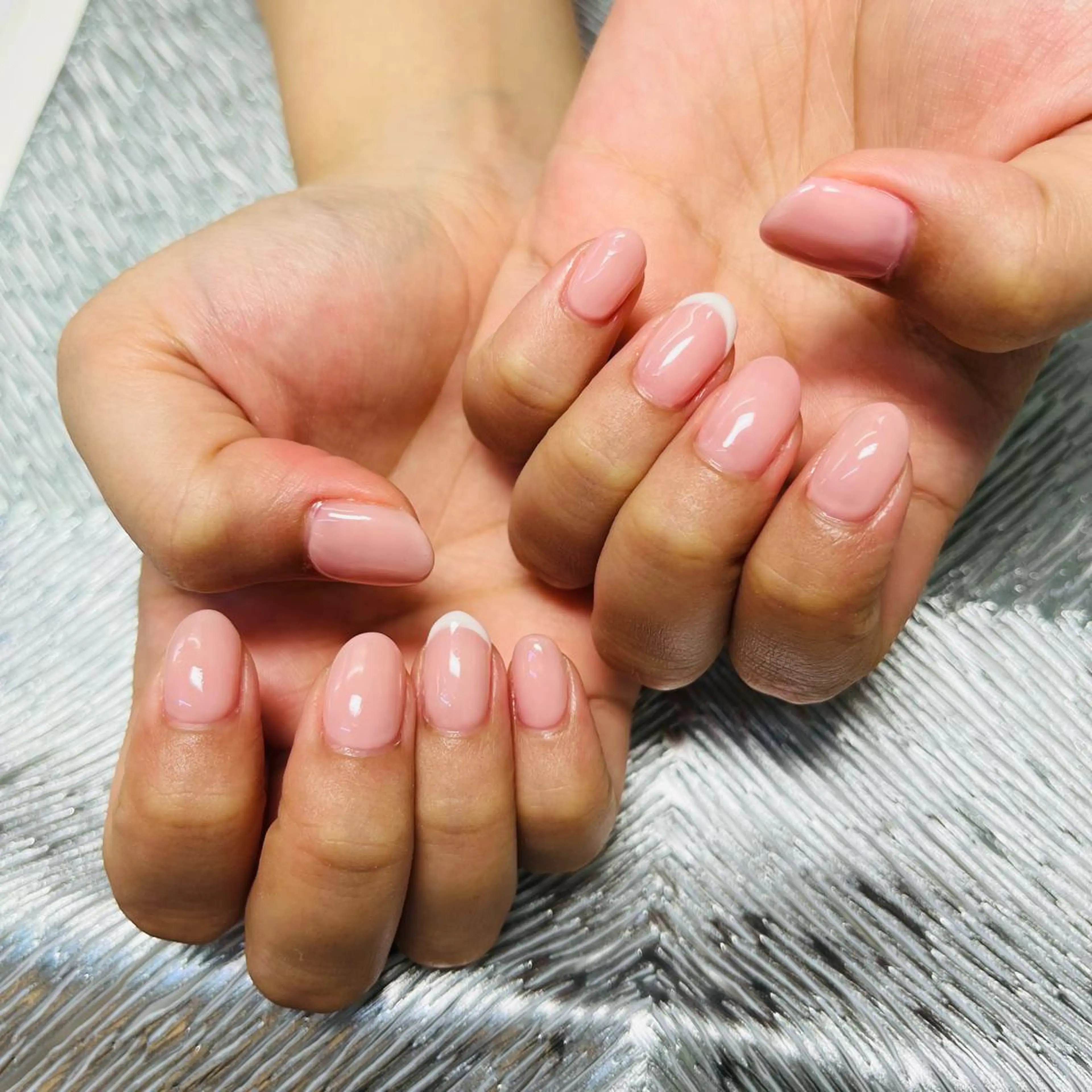 ネイル フレンチネイル Briwa✨nail 💅enoi ❤︎のネイルデザイン