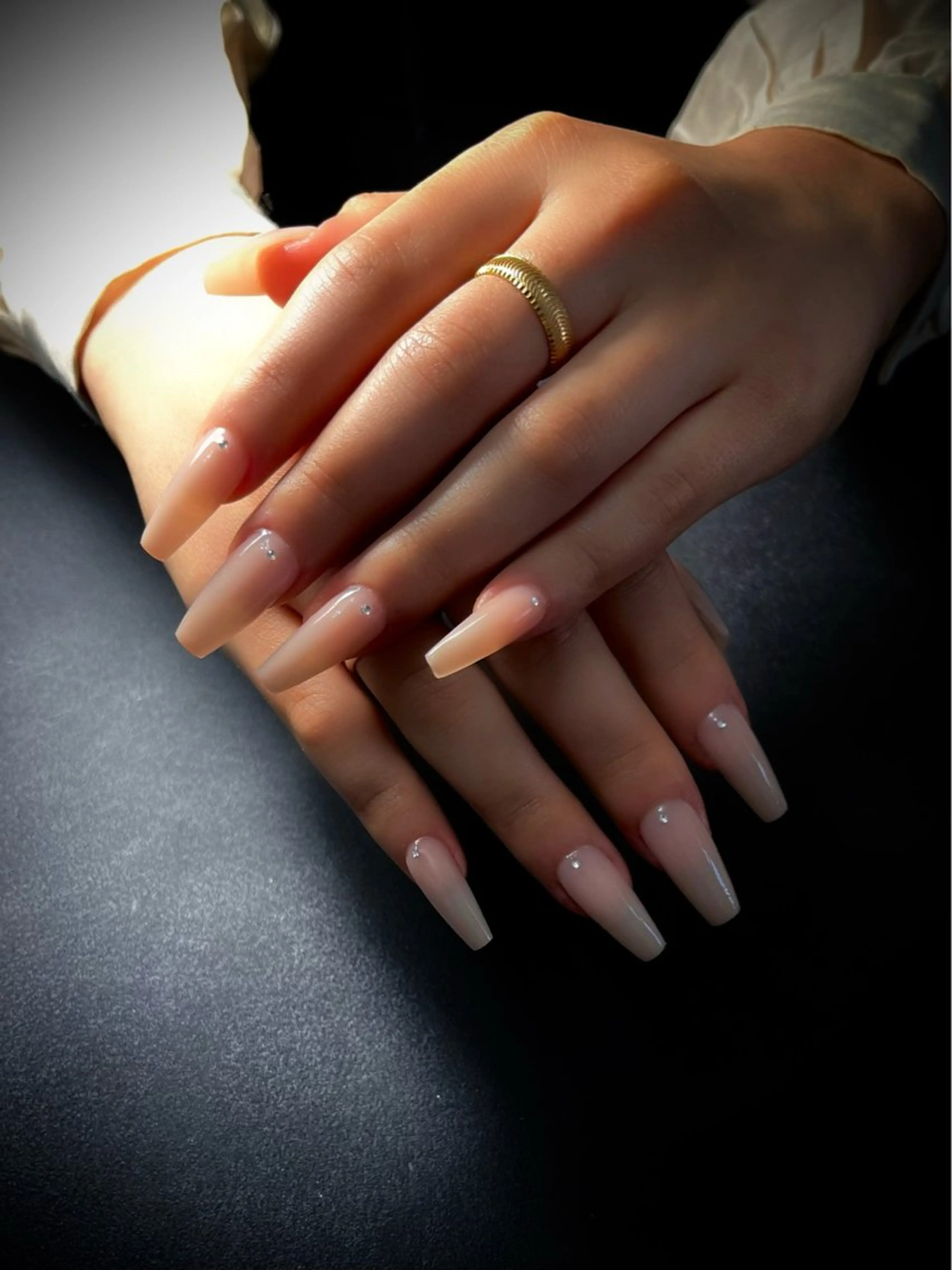 ネイル 長さ出し スカルプネイル nine.🦋 YUKOのネイルデザイン