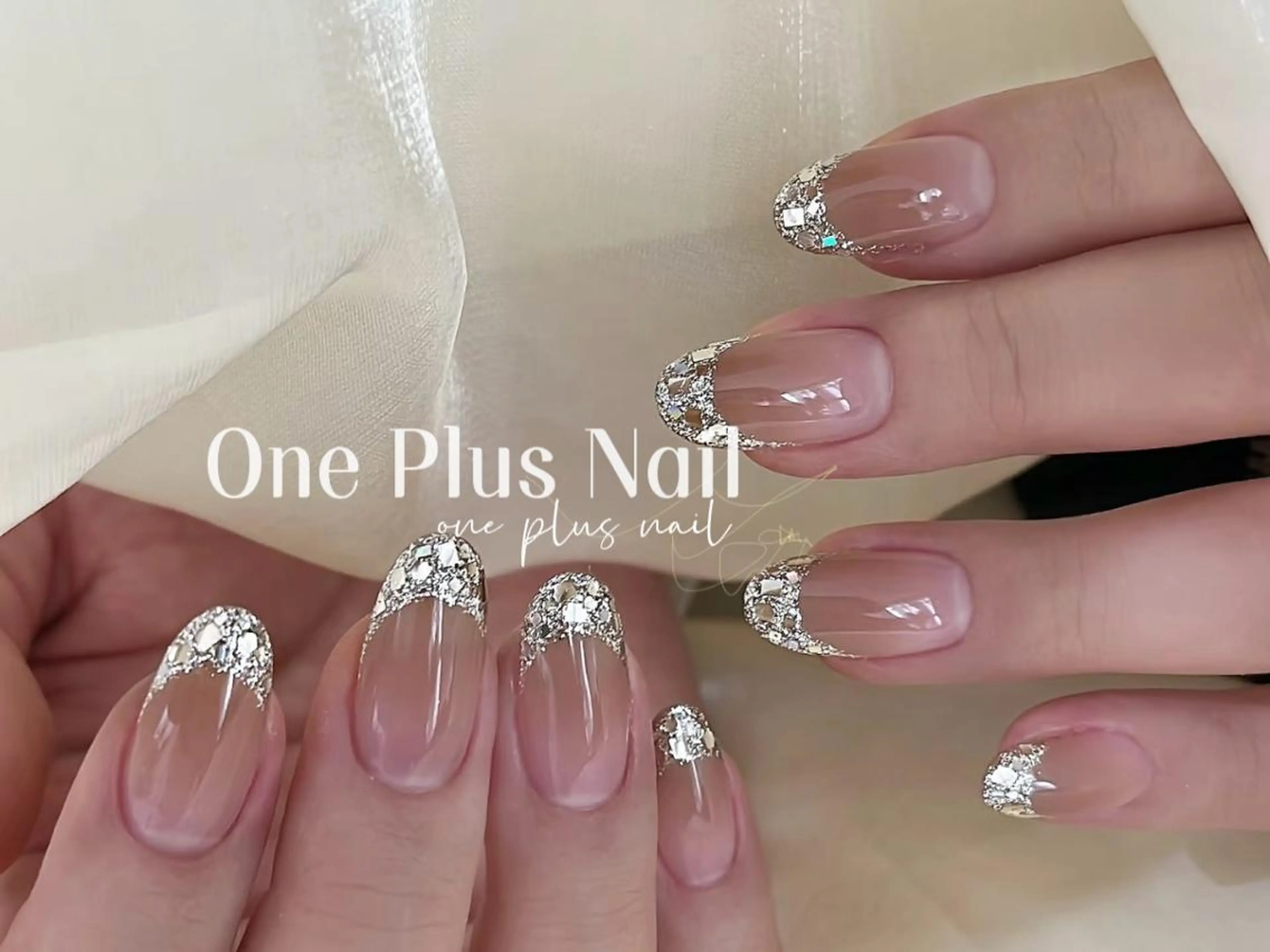 ネイル フレンチネイル マグネットネイル シンプルネイル ハンドネイル One plus あやのネイルデザイン