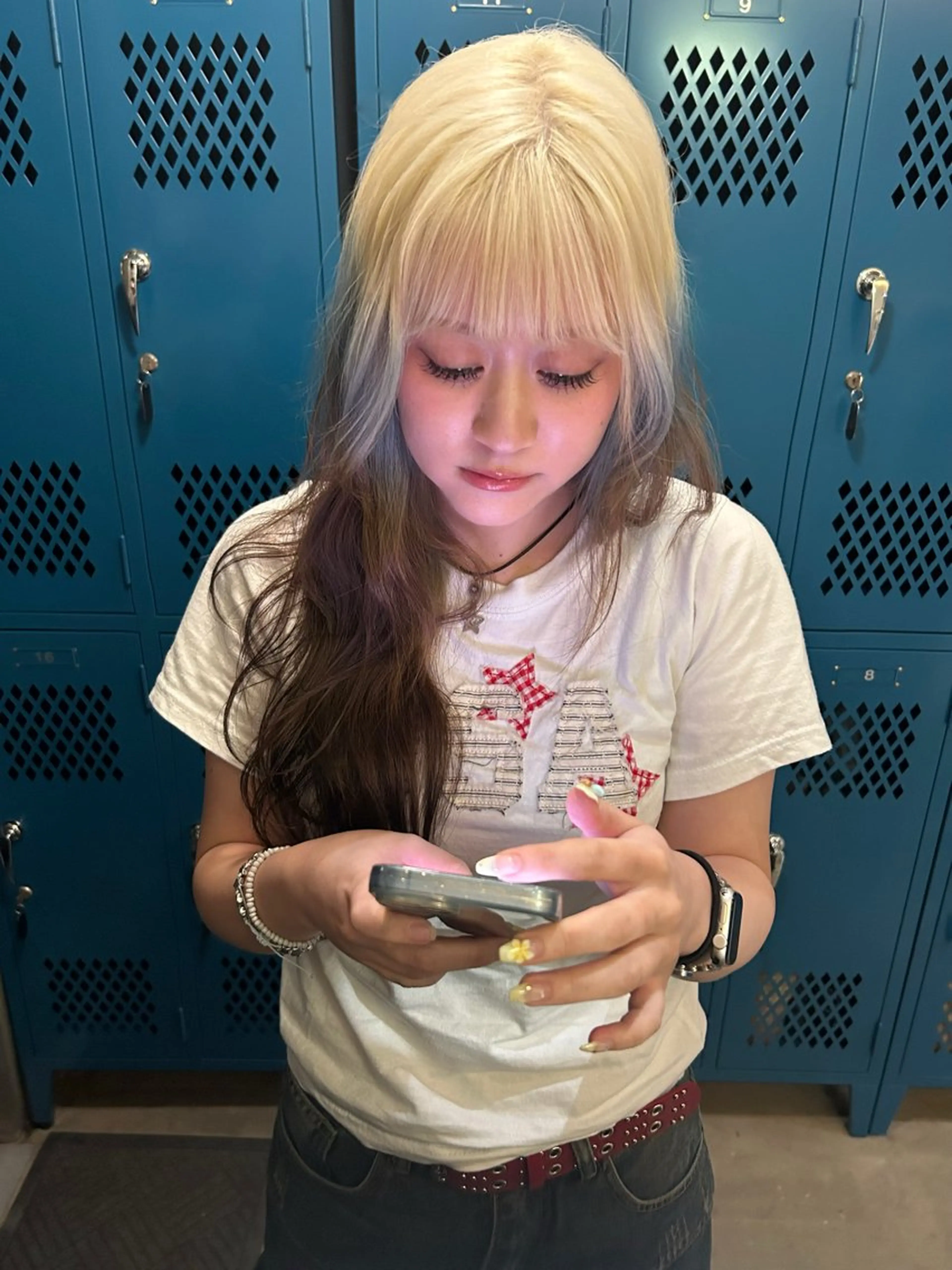 ロング カラー 韓国ヘア/ボブ/レ イヤー/ EMIRIのヘアスタイル