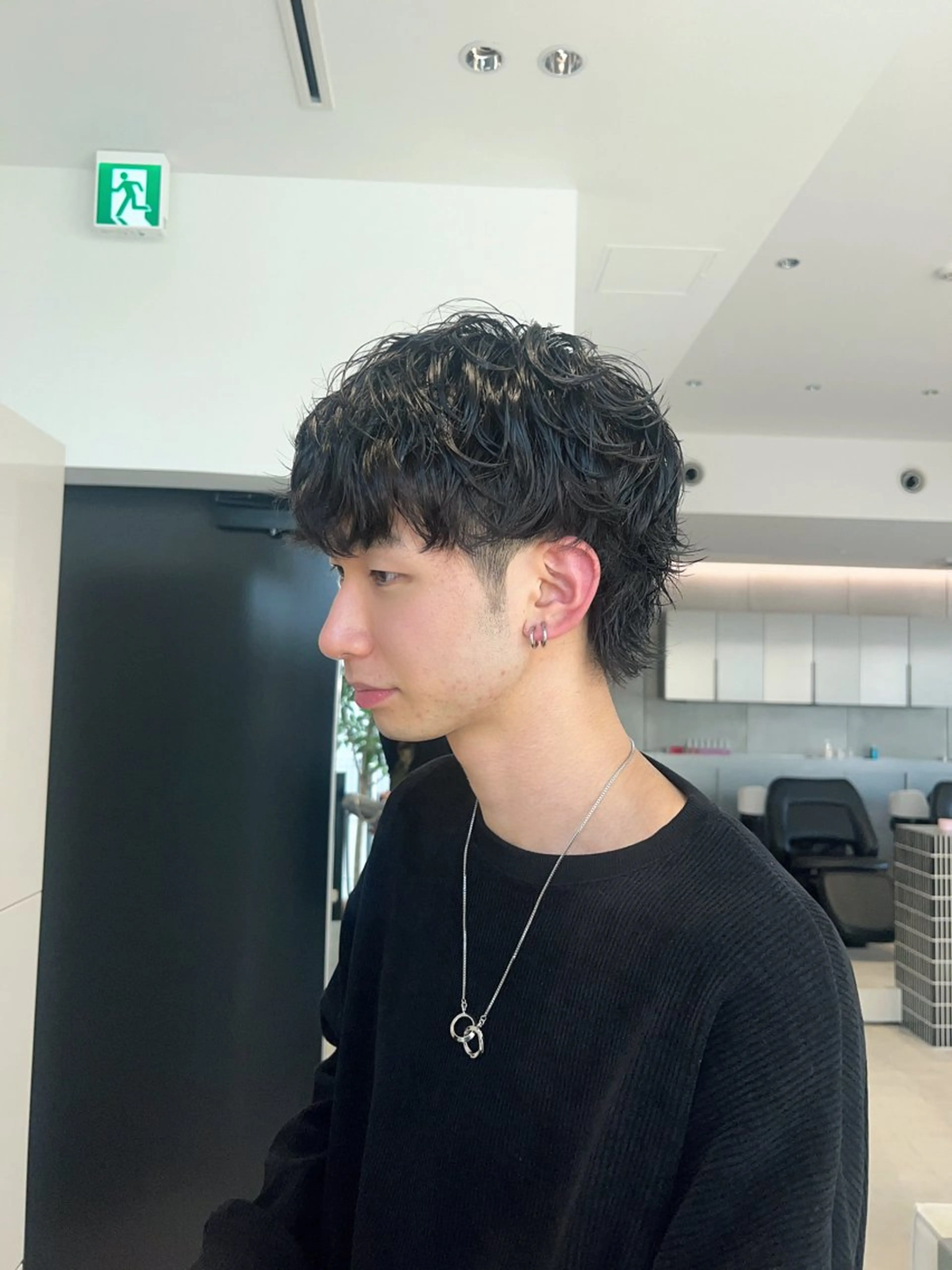 パーマ メンズ カット パーマ 髪質改善/レイヤー 暖色/shiinaのヘアスタイル