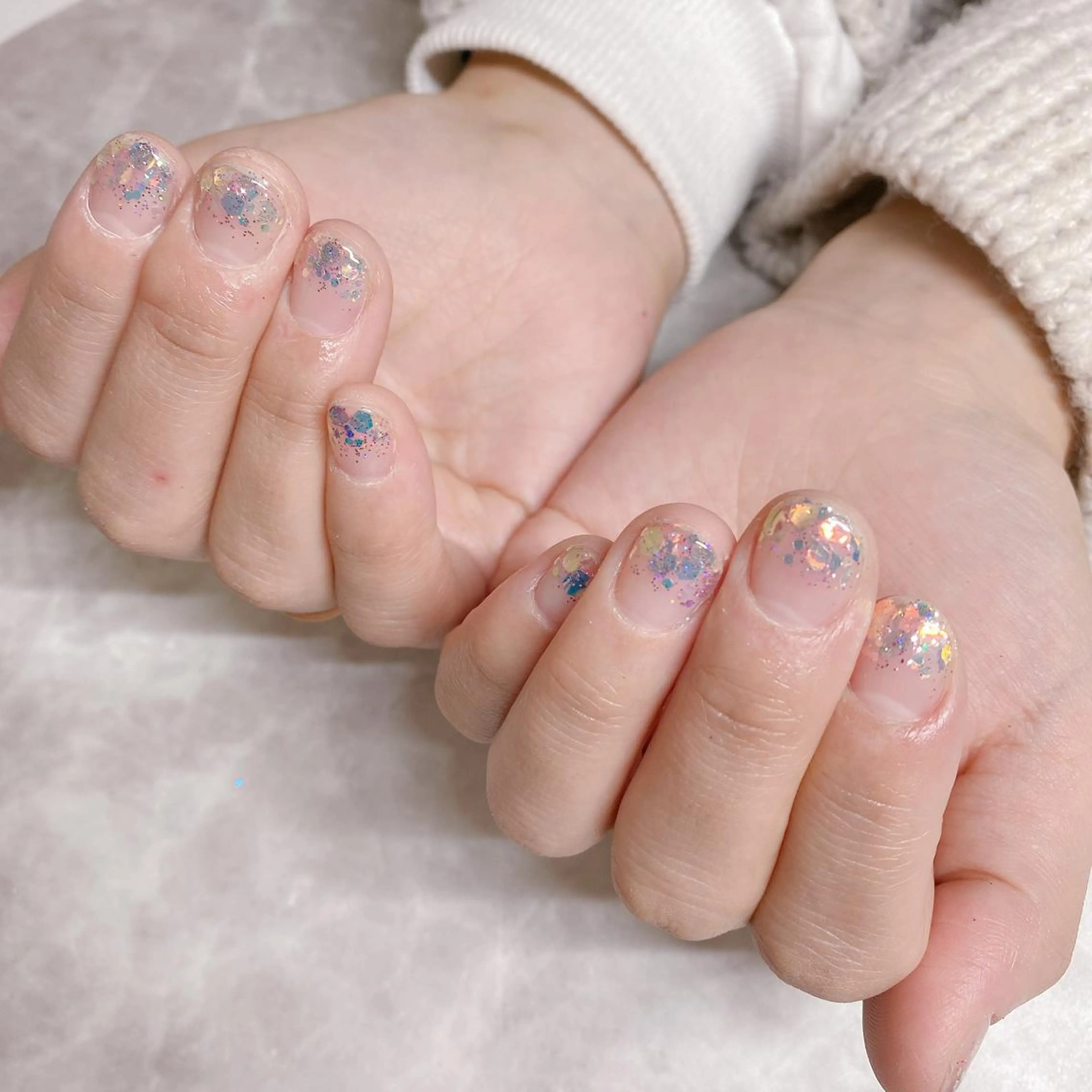 ネイル ラメ(グリッター) ラメグラデーション Jasmine NAILのネイルデザイン