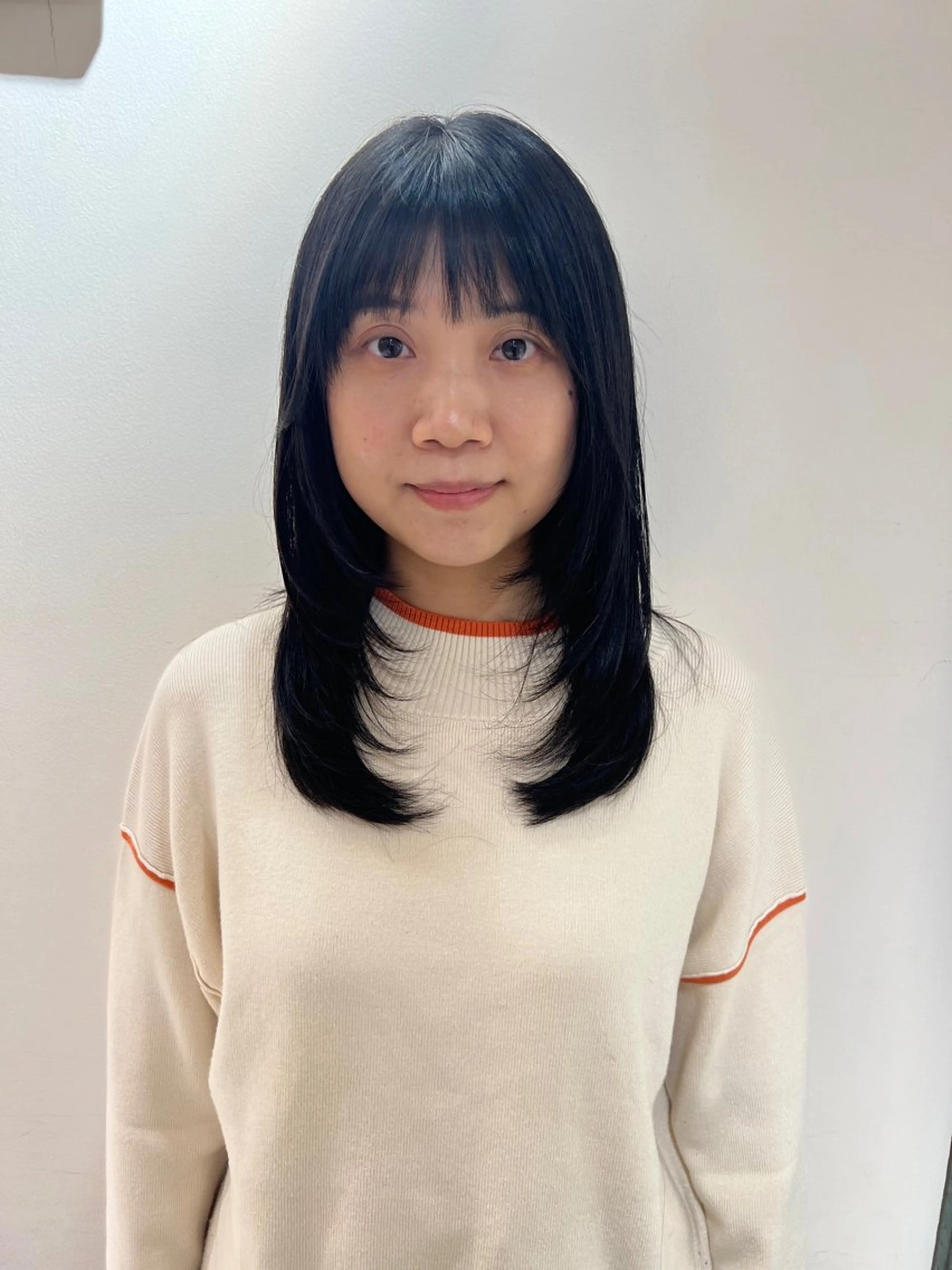 ロング 顔まわりレイヤー 顔周りカット レイヤーカット ロング レイヤー/似合わせ カット横川夕華🫧のヘアスタイル