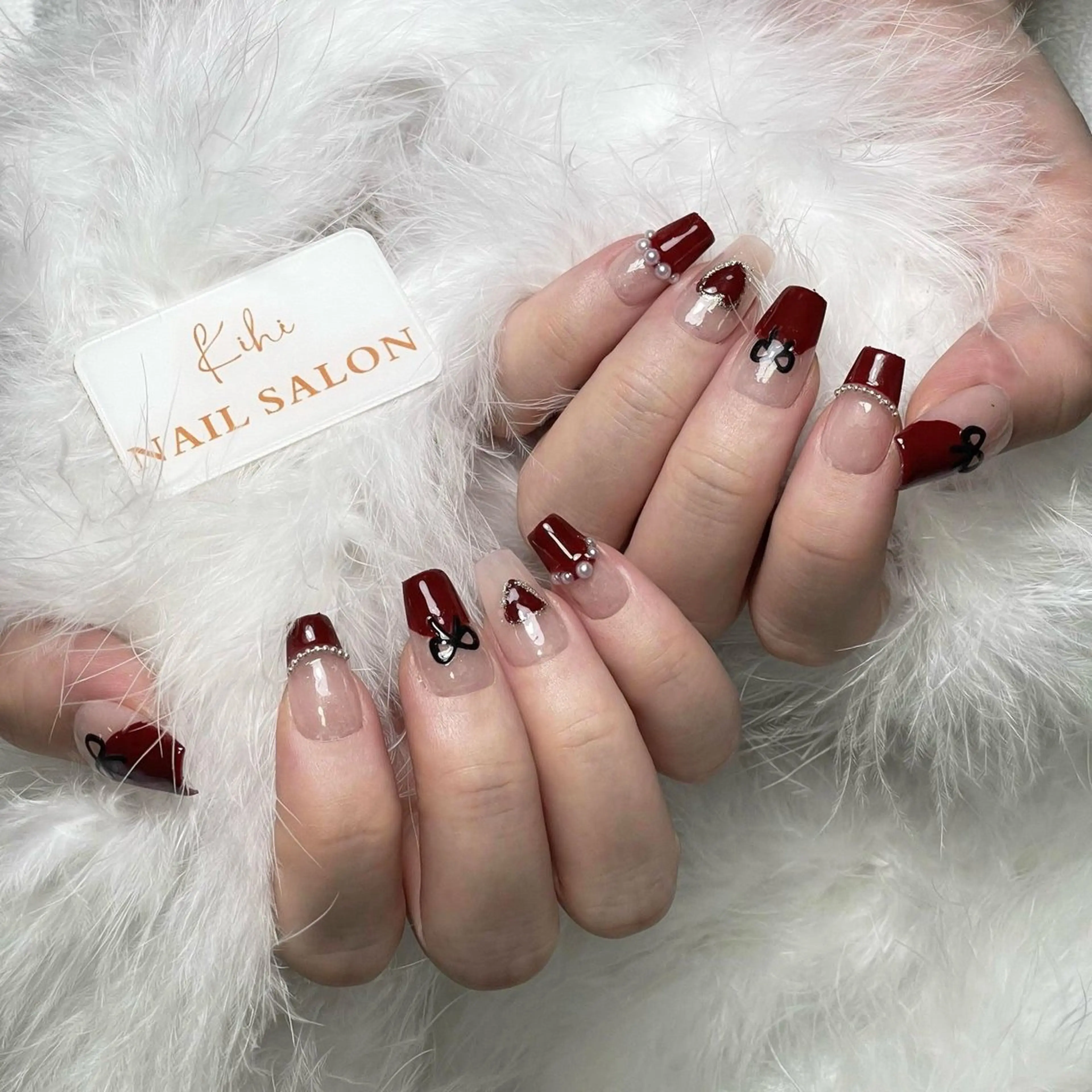 ネイル アートネイル フレンチネイル ジェルネイル グラデーション 韓国ネイル さくら💮💮 【オフ無料】のネイルデザイン