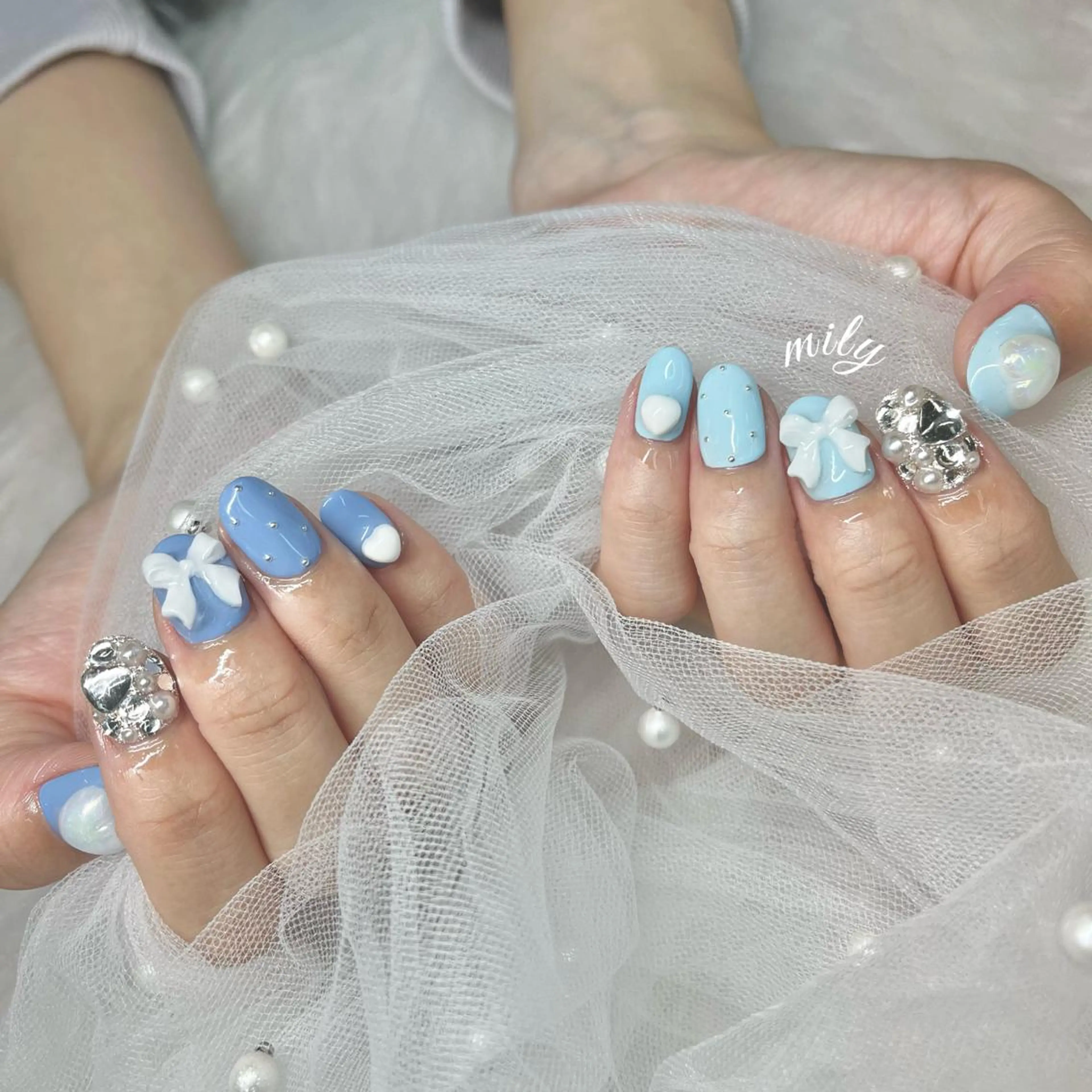 ネイル mily_harajuku所属・韓国ネイル☁️ haruna🌛のネイルデザイン