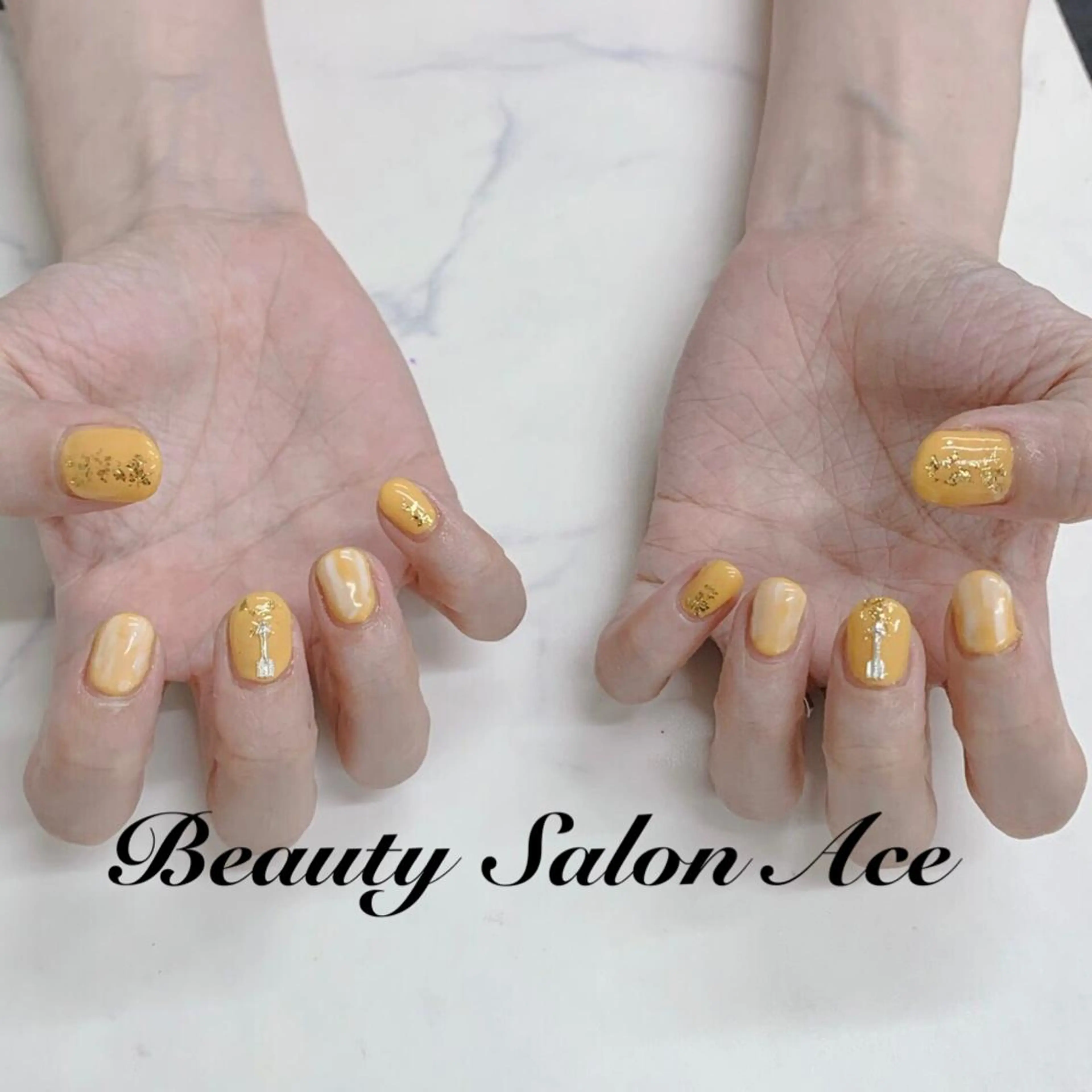 ネイル アートネイル ジェルネイル メンズネイル ハンドネイル ハンドケア Beauty Salon Ace（ネイルサロン　エース）所属・池袋フィルイン Ace♡長さだしのネイルデザイン