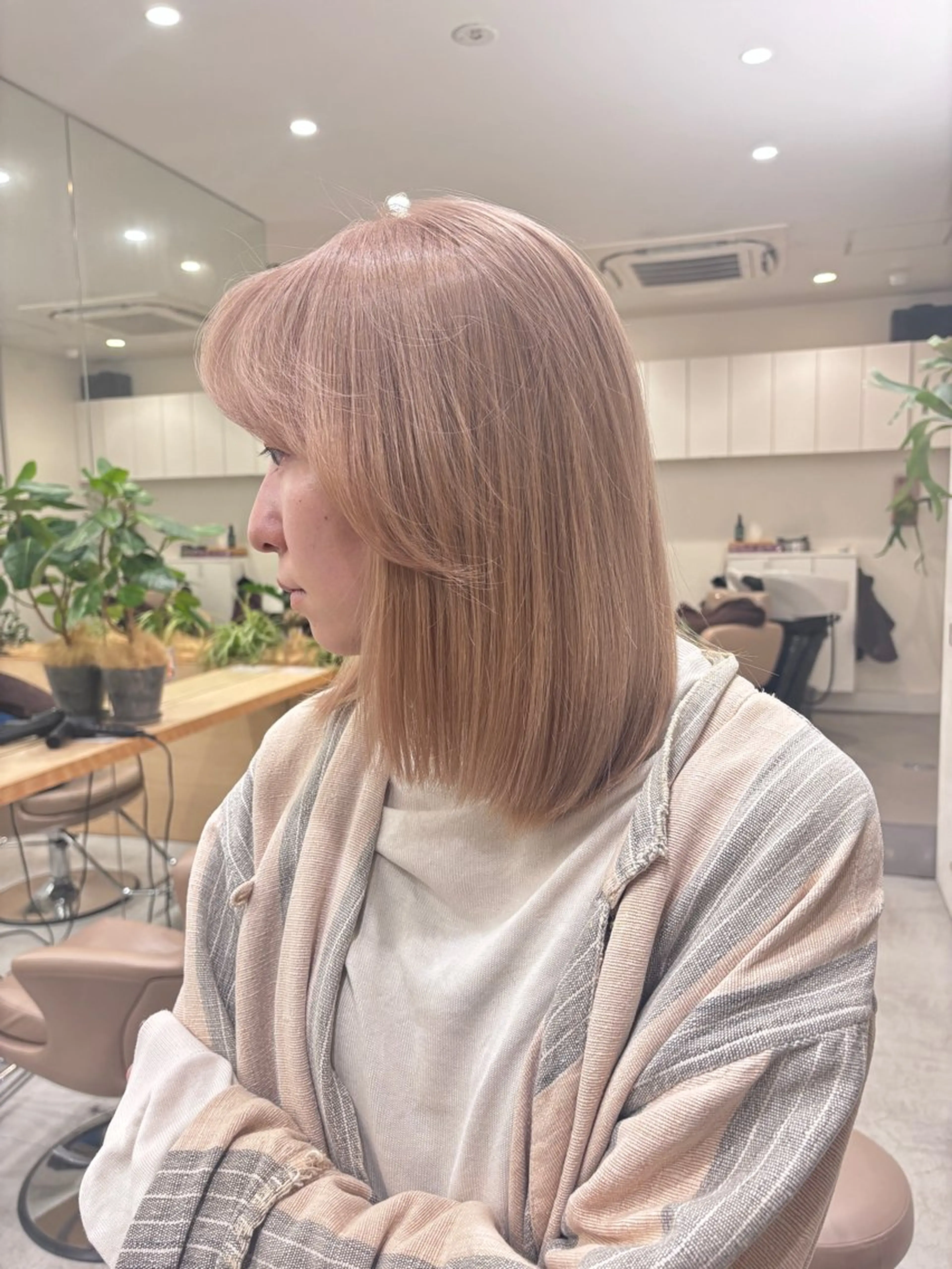 bleach retouch＋ color🌟　　　　　　　　⚠️ブロンドの状態でご来店していただける方の写真