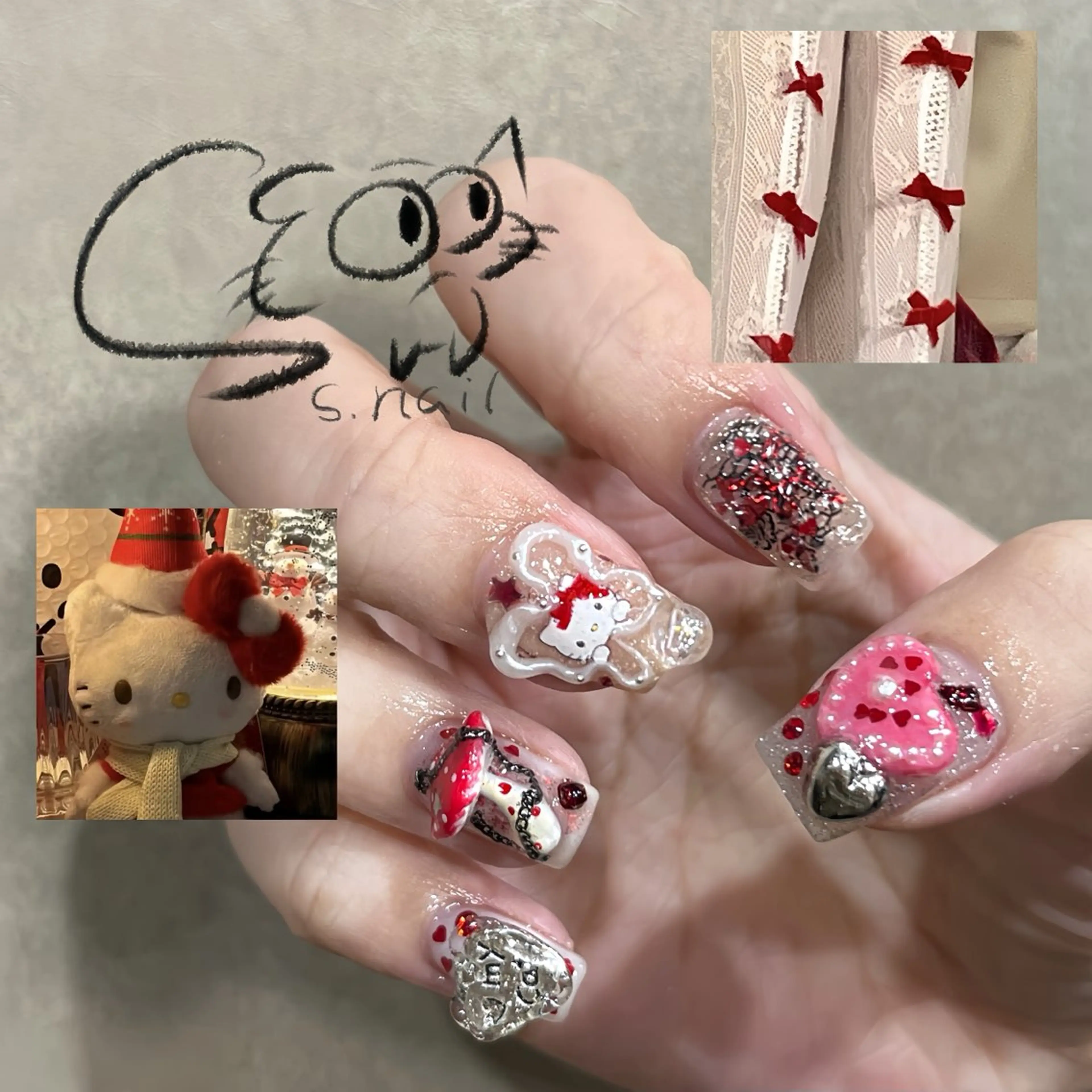 ネイル アートネイル チークネイル フレンチネイル グラデーション マグネットネイル ハンドネイル S.nail所属・S.nail _のネイルデザイン