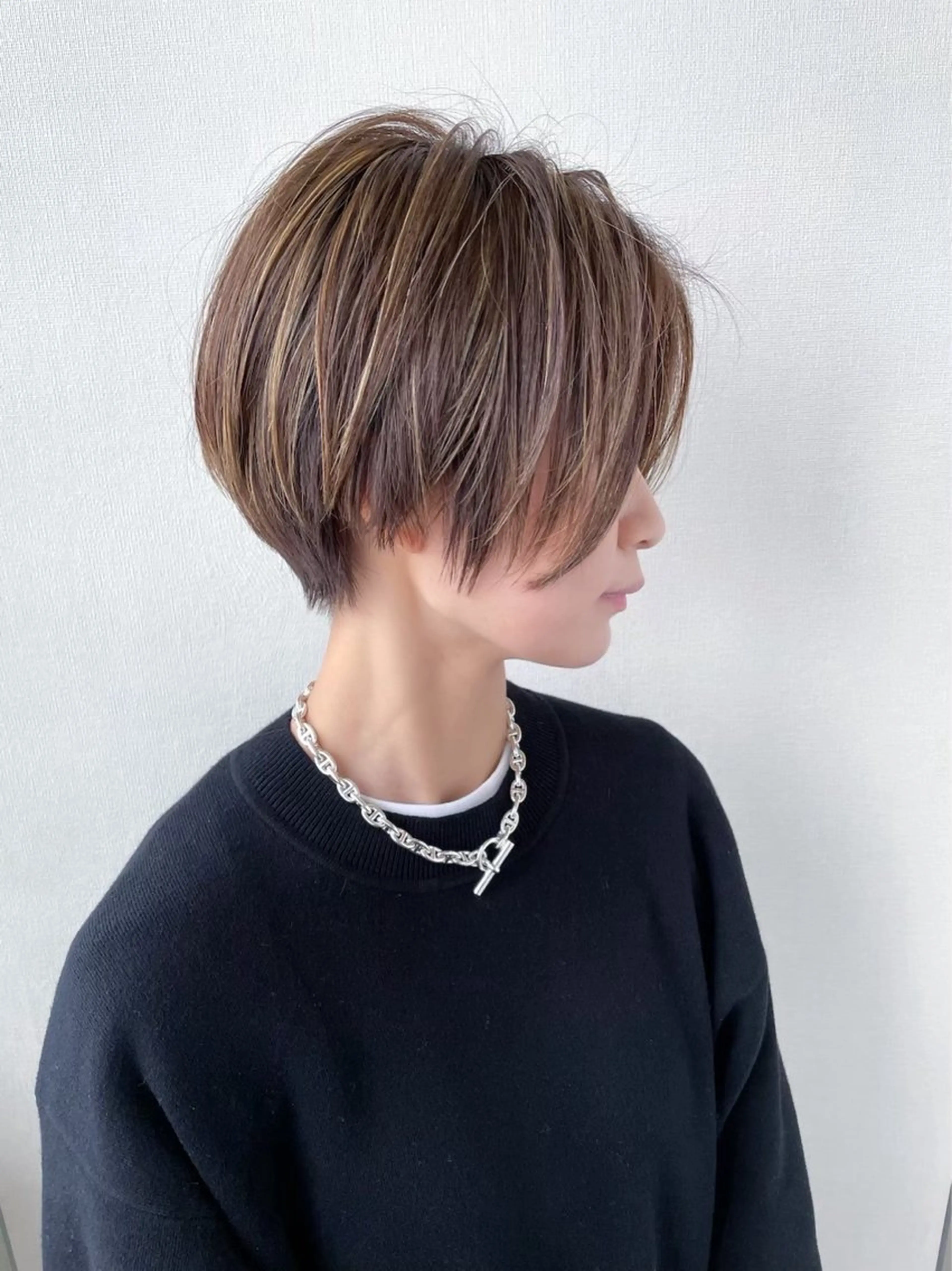 ショート ボブ/ショートボブ/ 岡山駅/別曽遥也のヘアスタイル