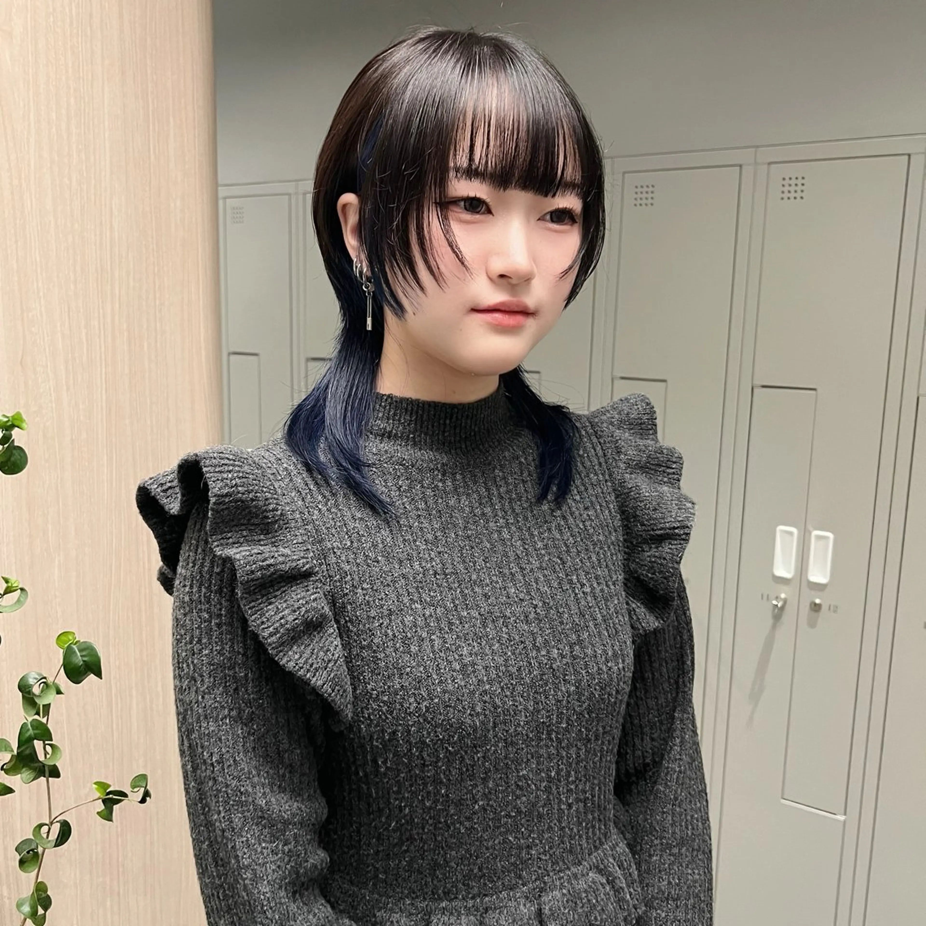 セミロング カット ヘアカラー 🐺立川のウルフ屋 さん🐺おかみ🐺のヘアスタイル