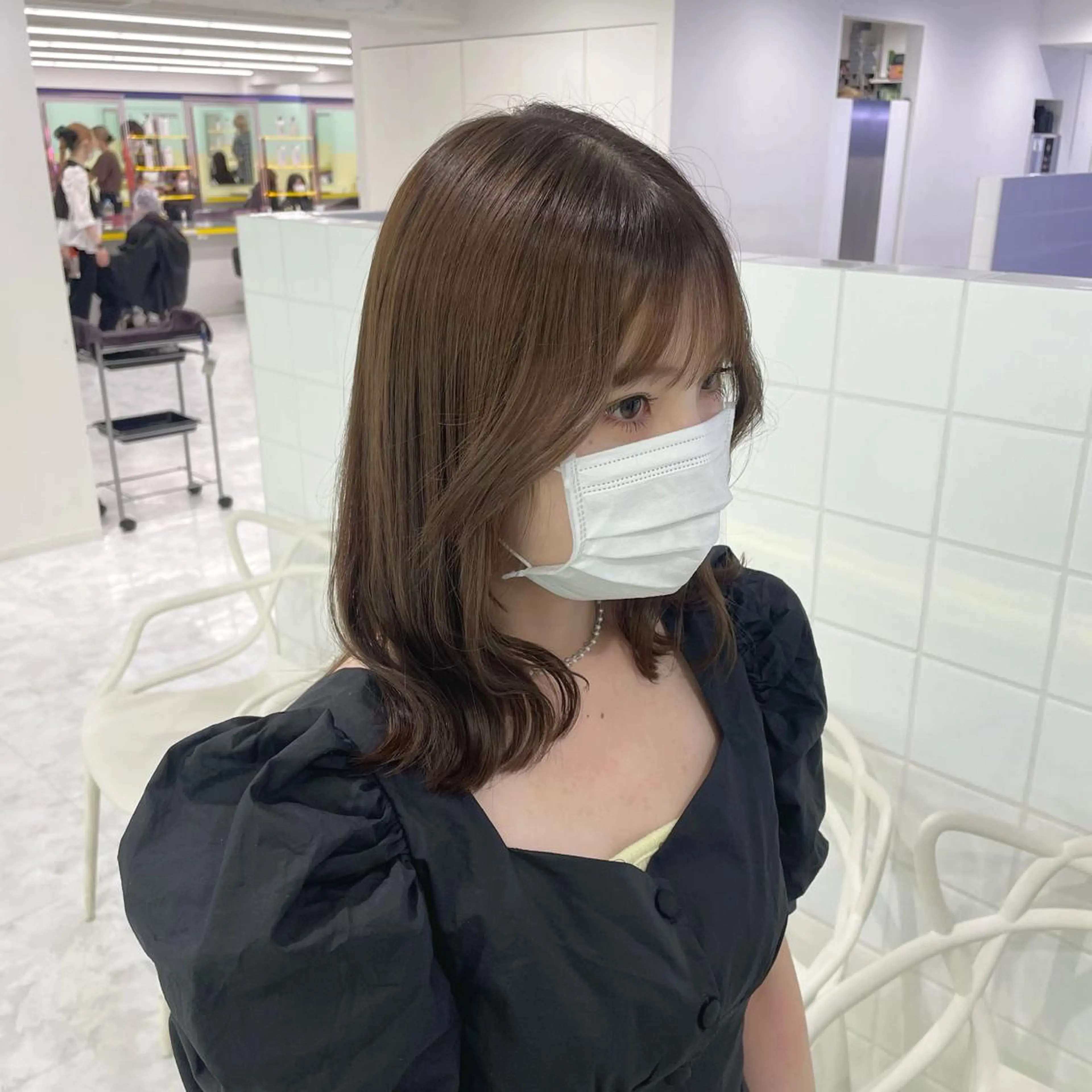 ミディアム 🤍韓国トレンド ヘア🤍miku🤍のヘアスタイル