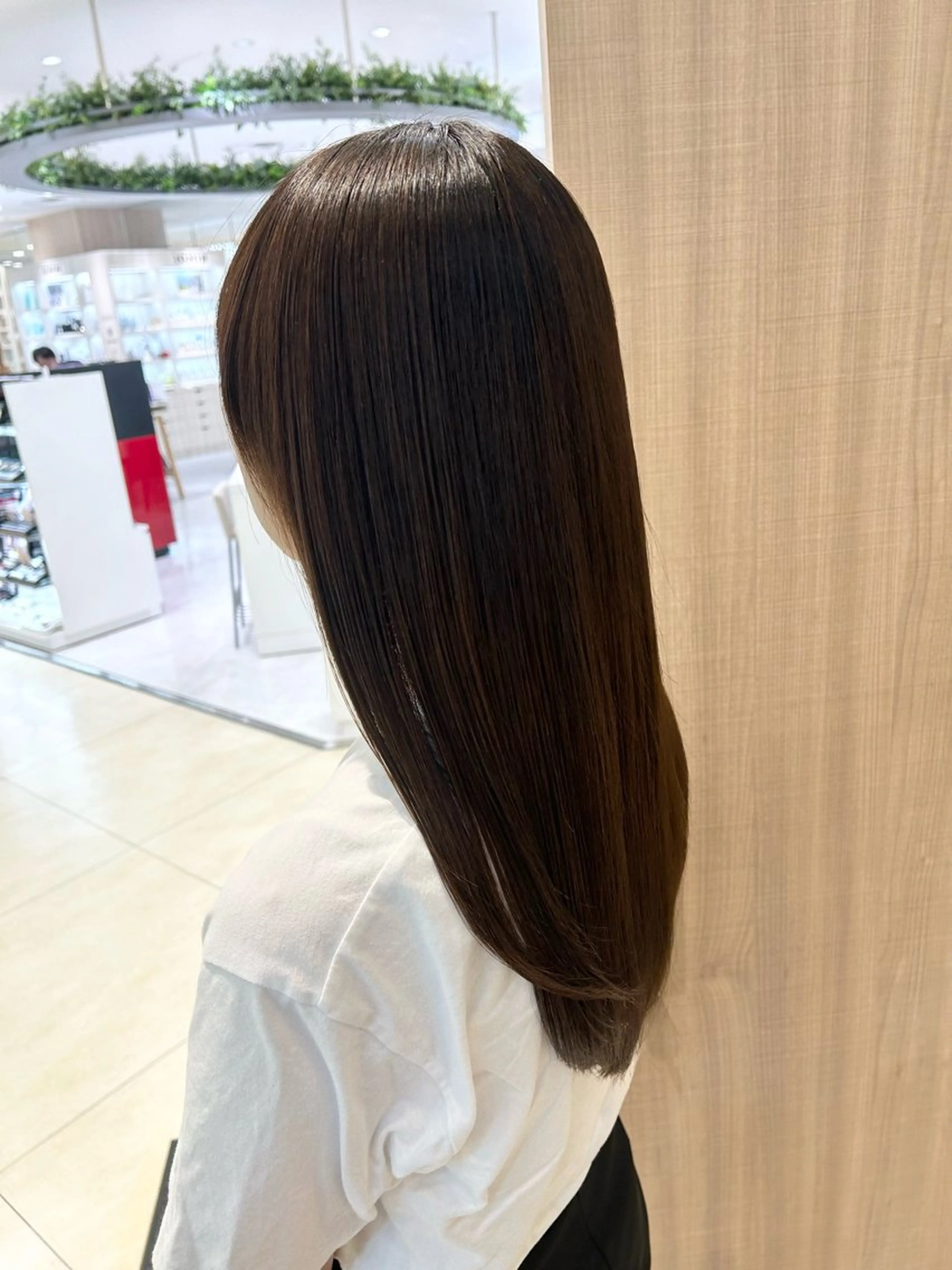 セミロング パーマ カット 縮毛矯正 トリートメント 艶質改善/縮毛矯正 ササキナツミのヘアスタイル