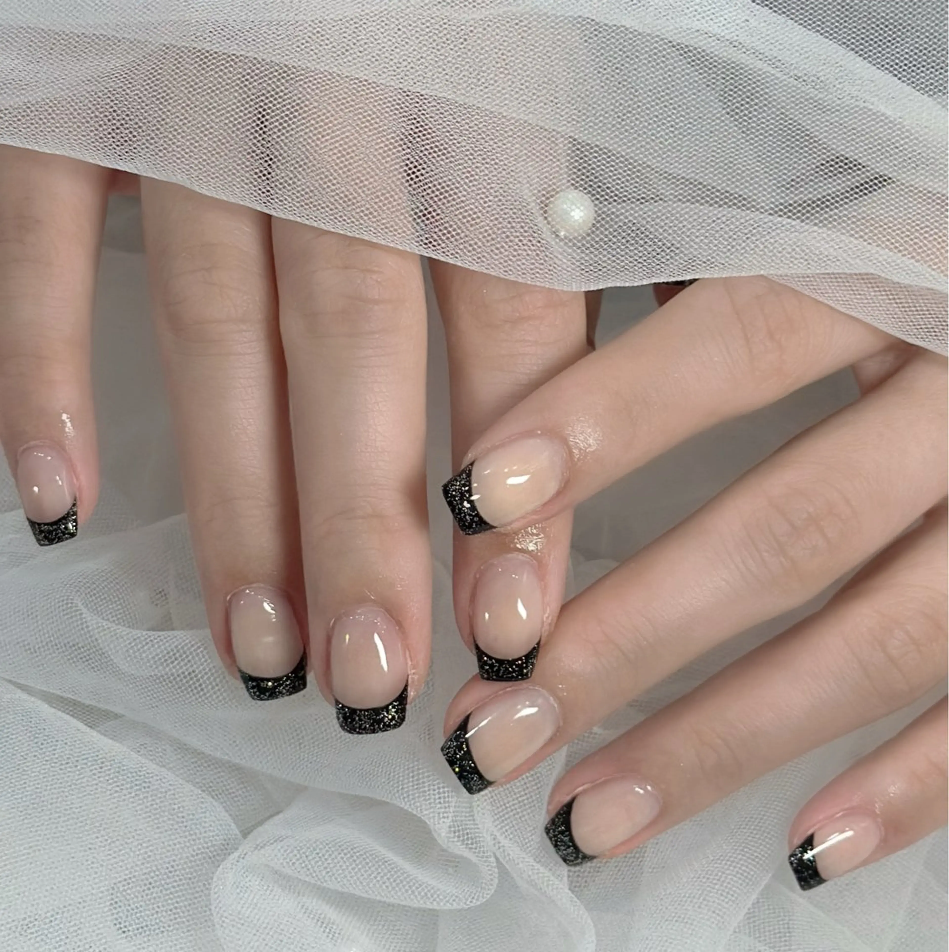 【モデル限定価格👀 ̖́-‬】フレンチネイル🪽🤍（オフ、ケア込み）の写真