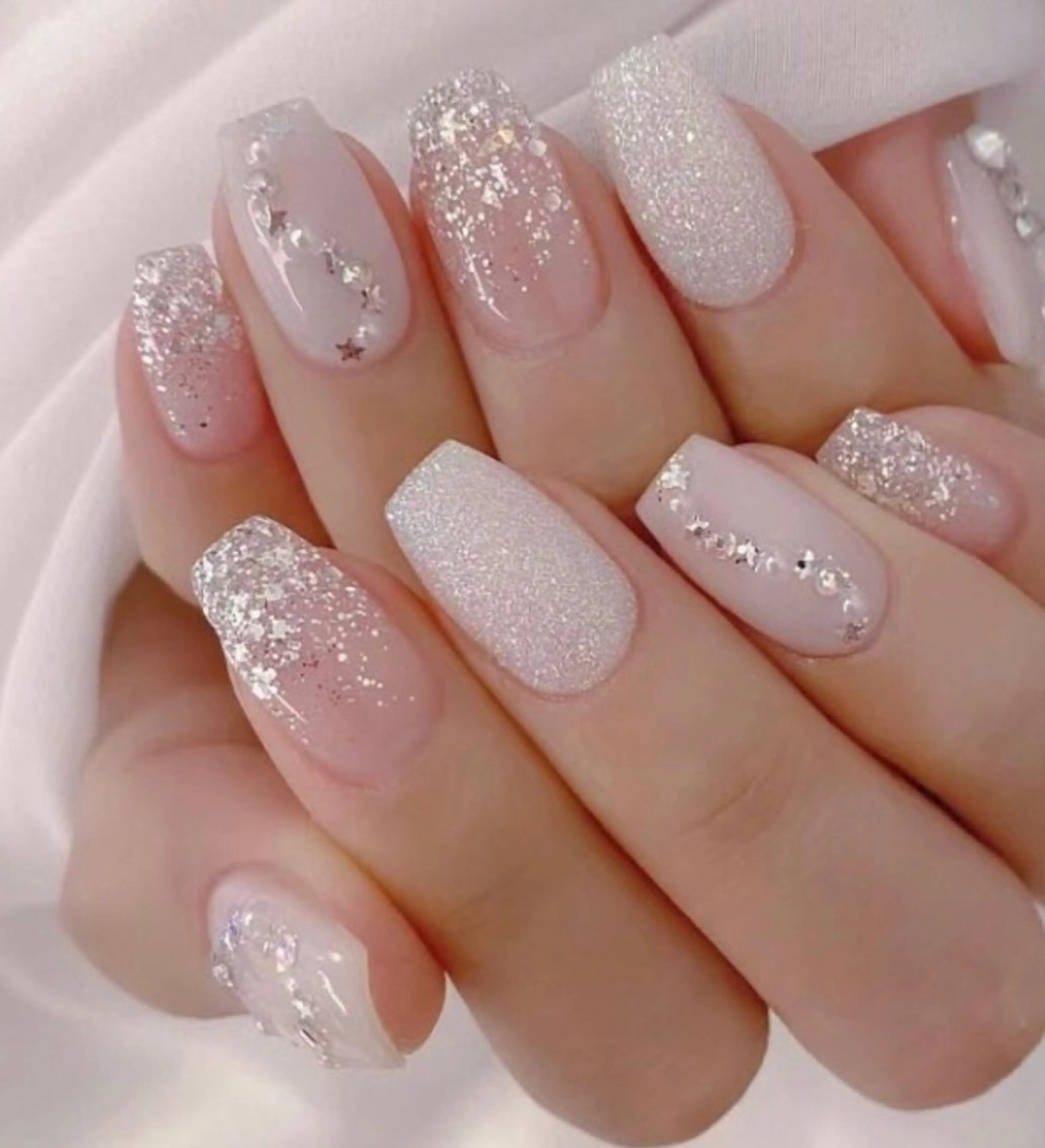 ネイル 成人式 フレンチネイル ジェルネイル ガラスフレンチ 韓国ネイル ハンドネイル ハンドケア 大門浜松町 ネイルのネイルデザイン