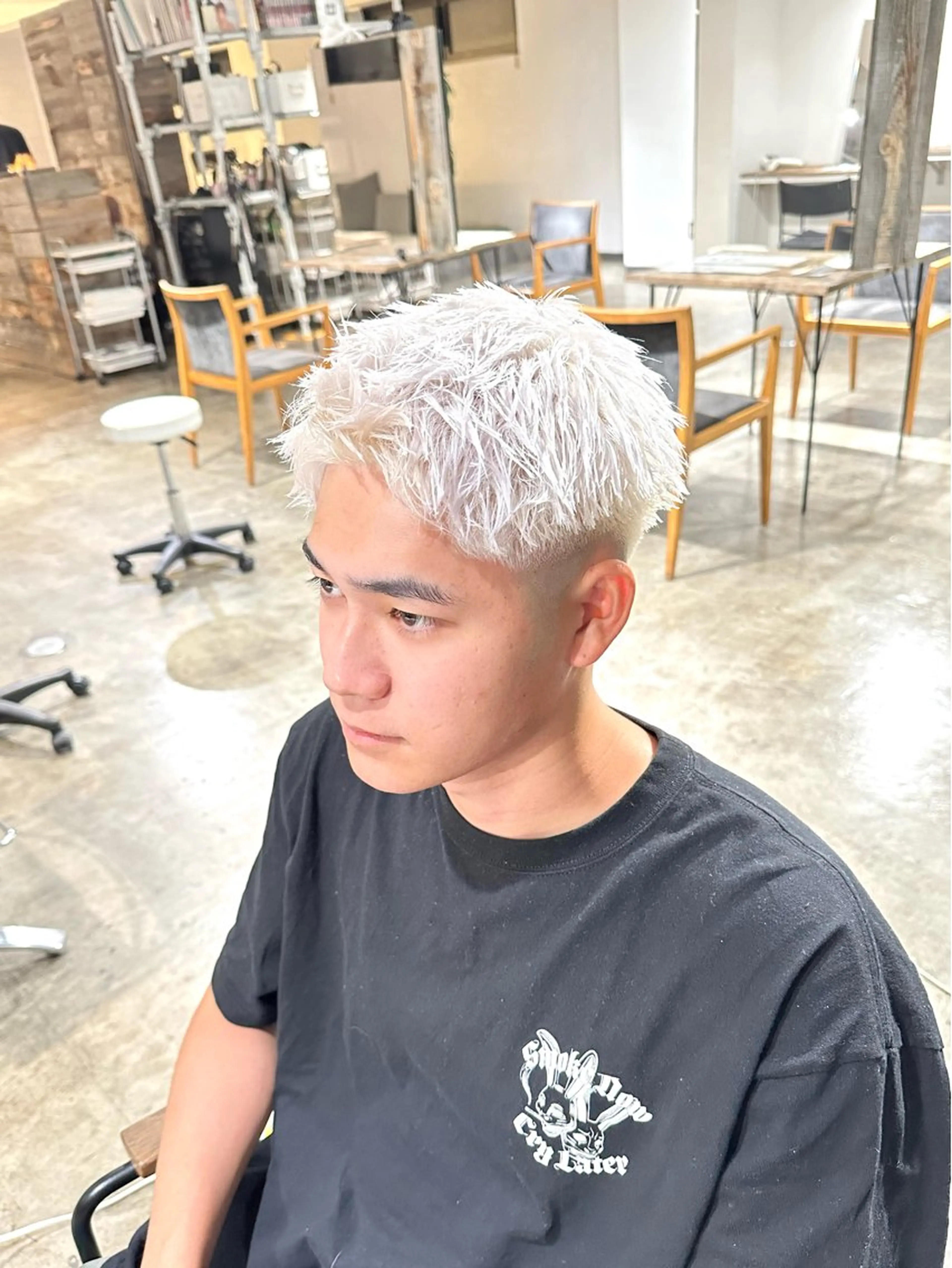 メンズ メンズブリーチ フェードカット スキンフェード 刈り上げ カット ヘアカラー トリートメント 骨格補正施術/メンズ 専門美容師/YUYAのヘアスタイル