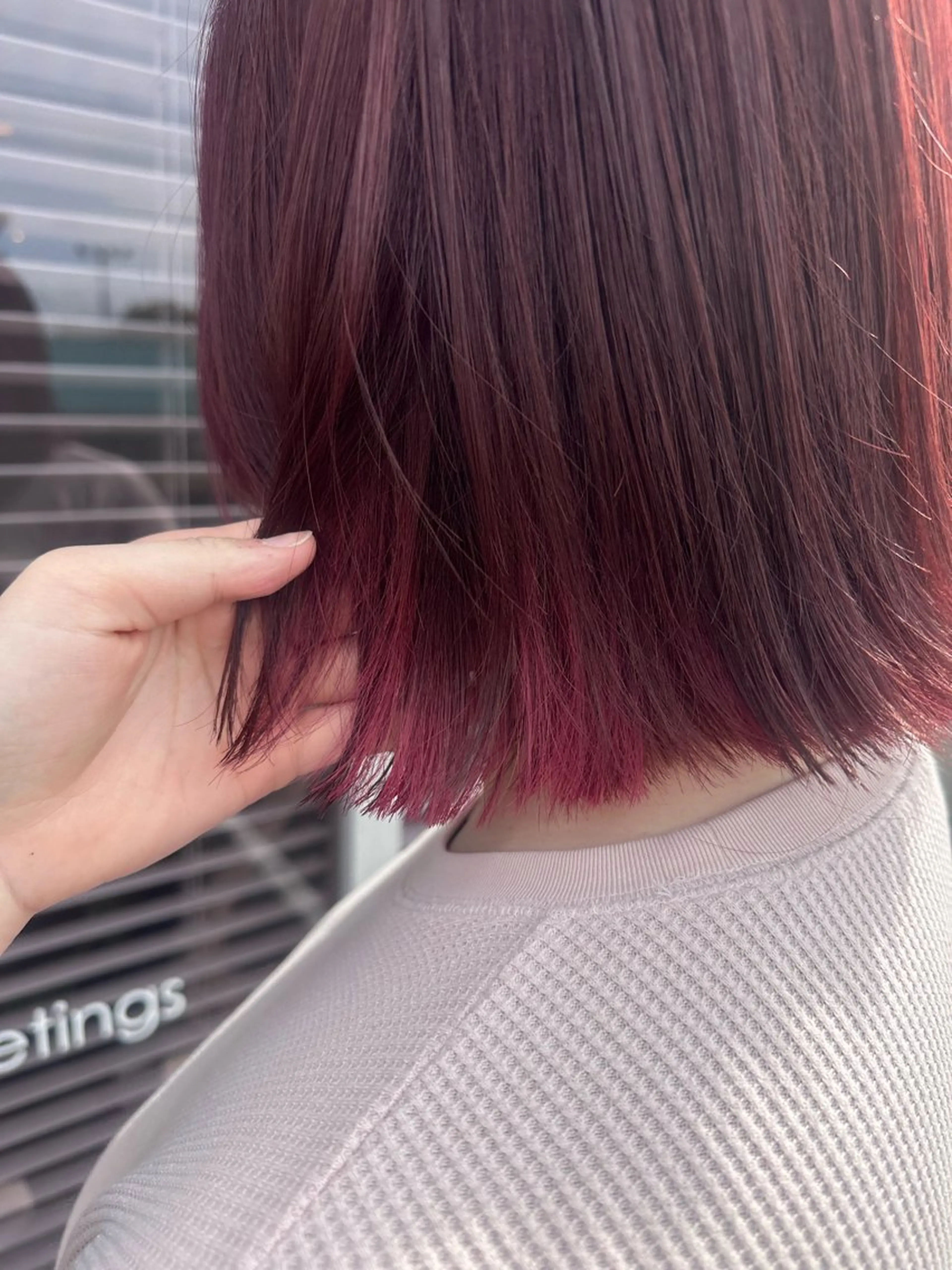 カット＋インナーブリーチ＋カラーの写真