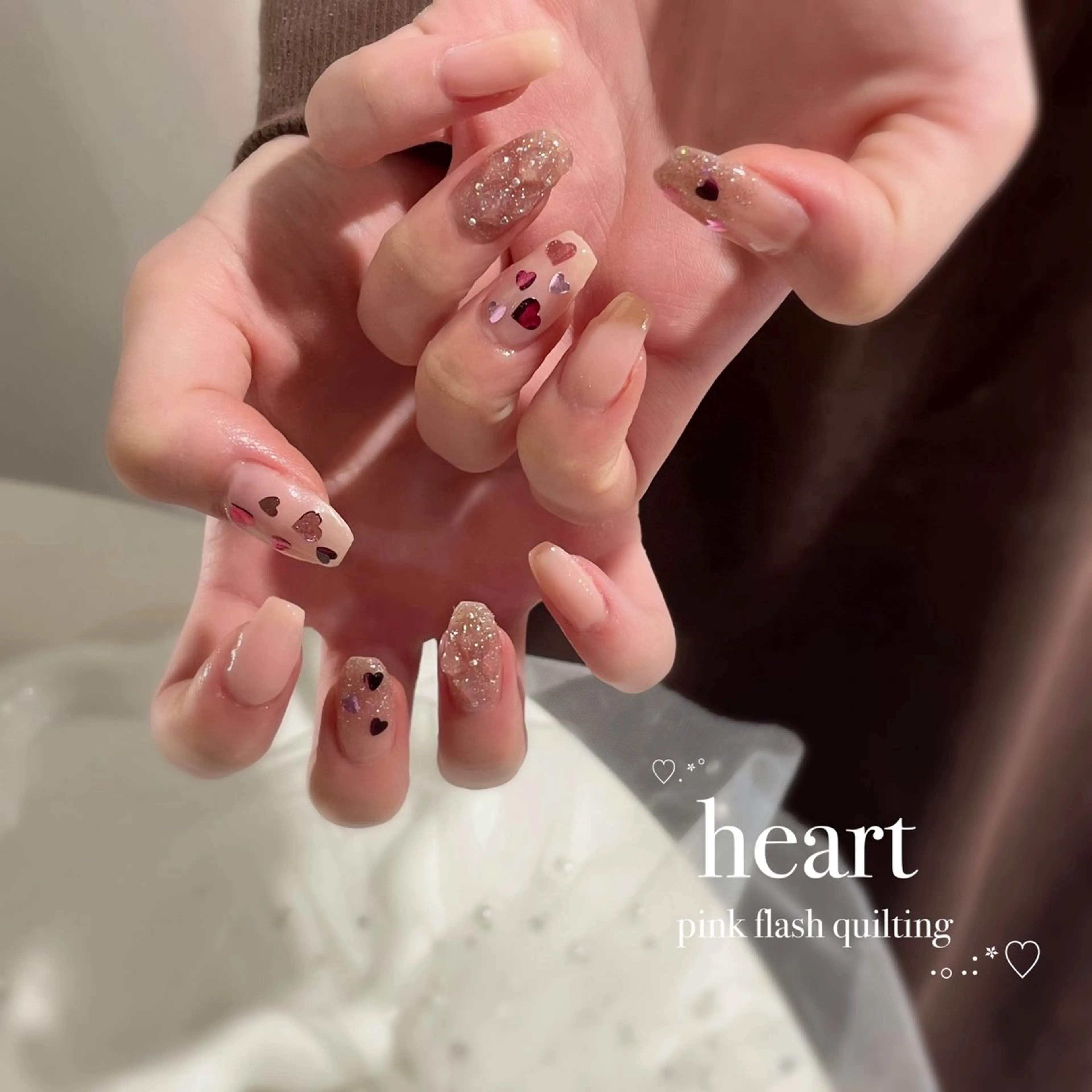 ネイル フラッシュネイル ハート Vante YUUKA♡のネイルデザイン