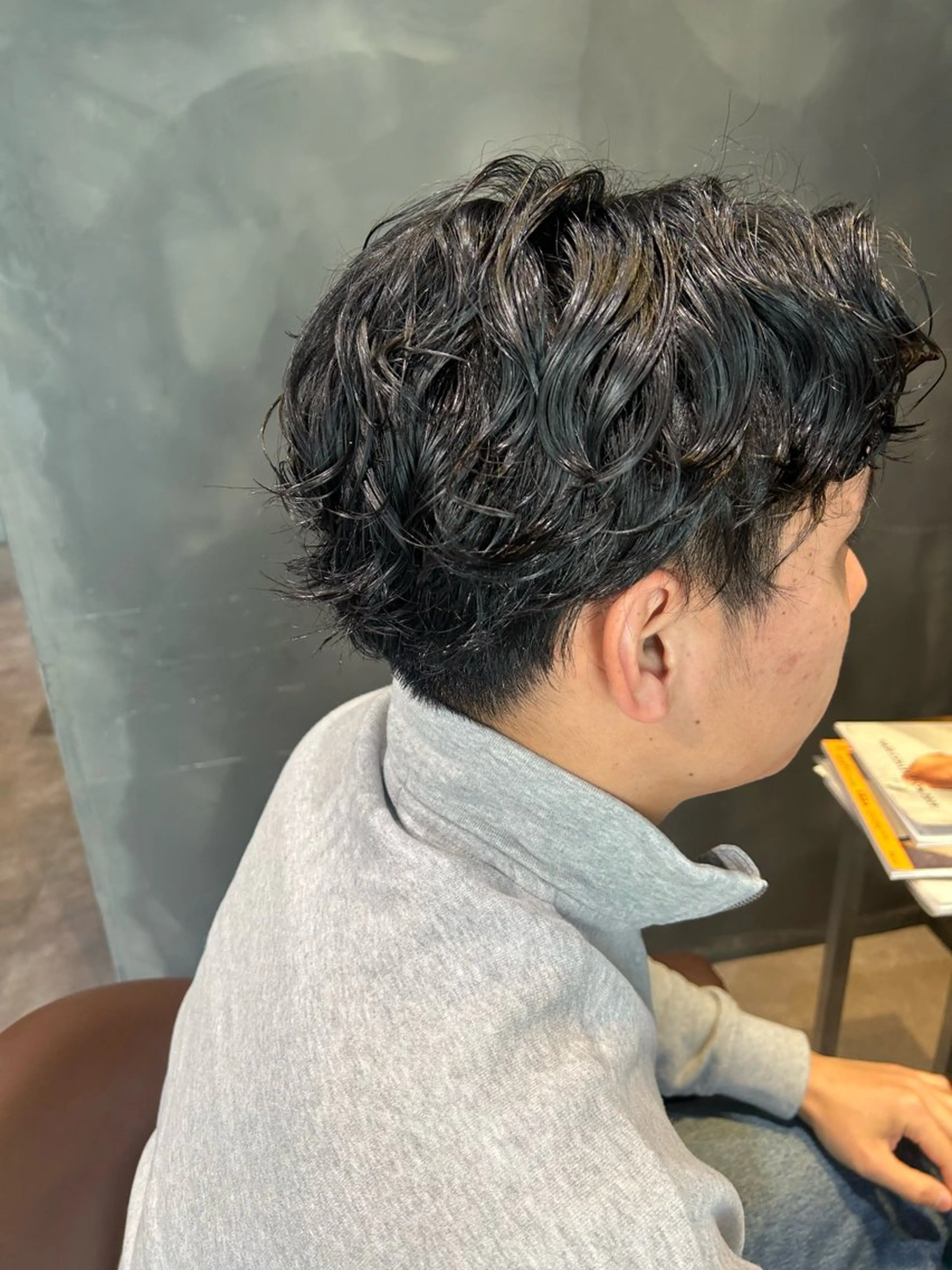 メンズパーマのみの写真