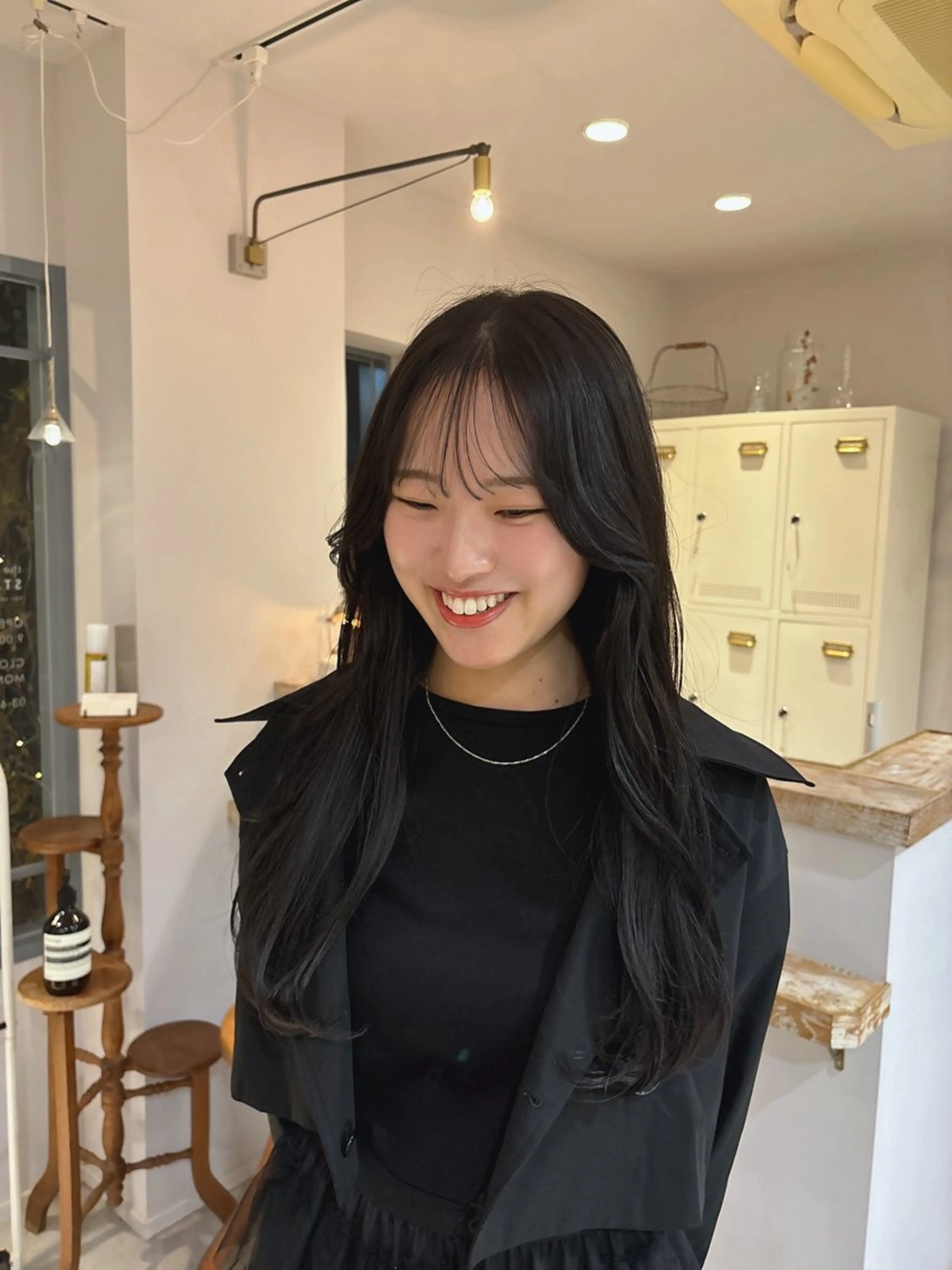 カラー 🎀調布仙川透明感オ リーブカラー干莉🎀のヘアスタイル