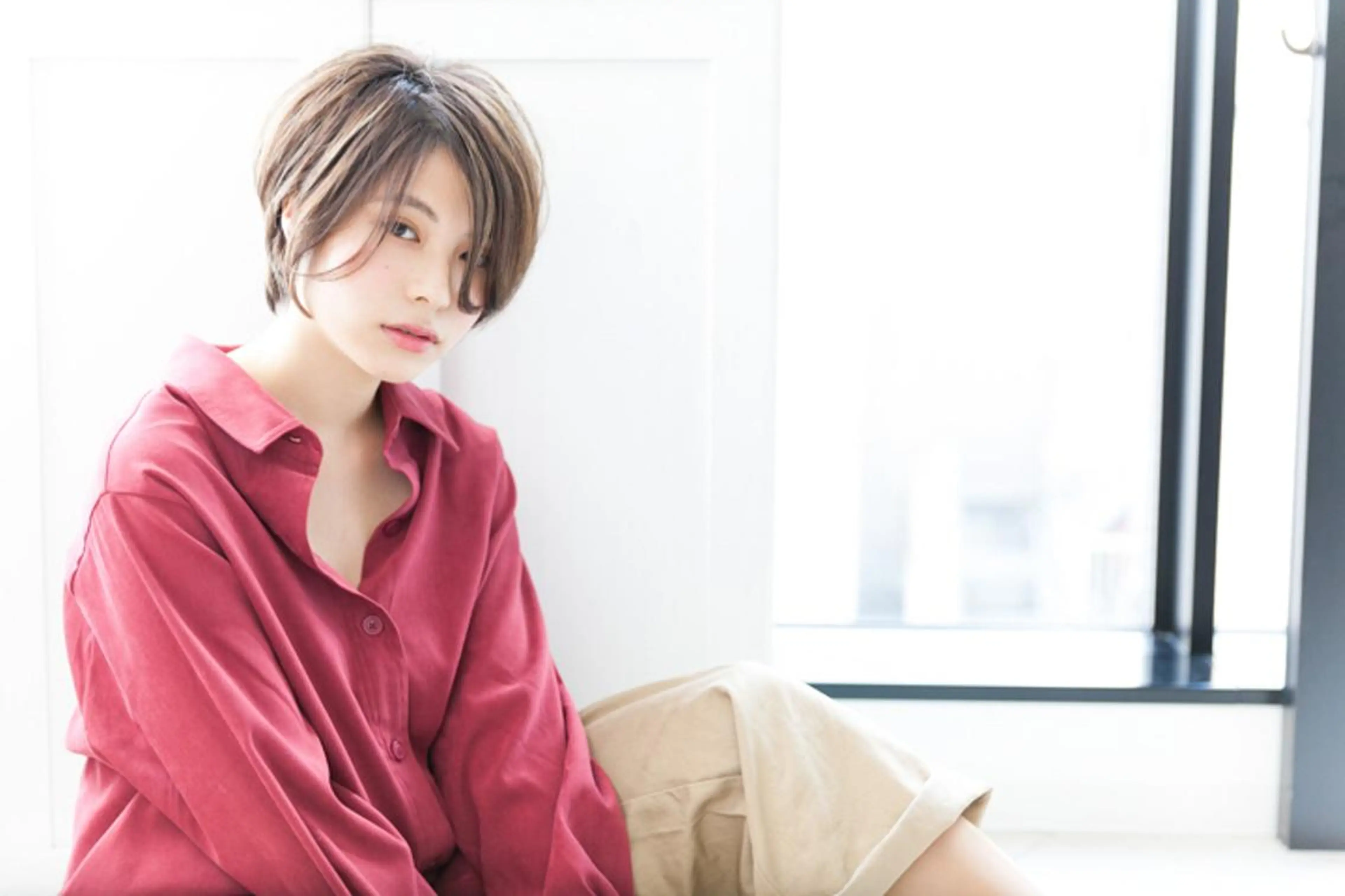 ショート ショートヘア hair teria ryu 大塚のヘアスタイル