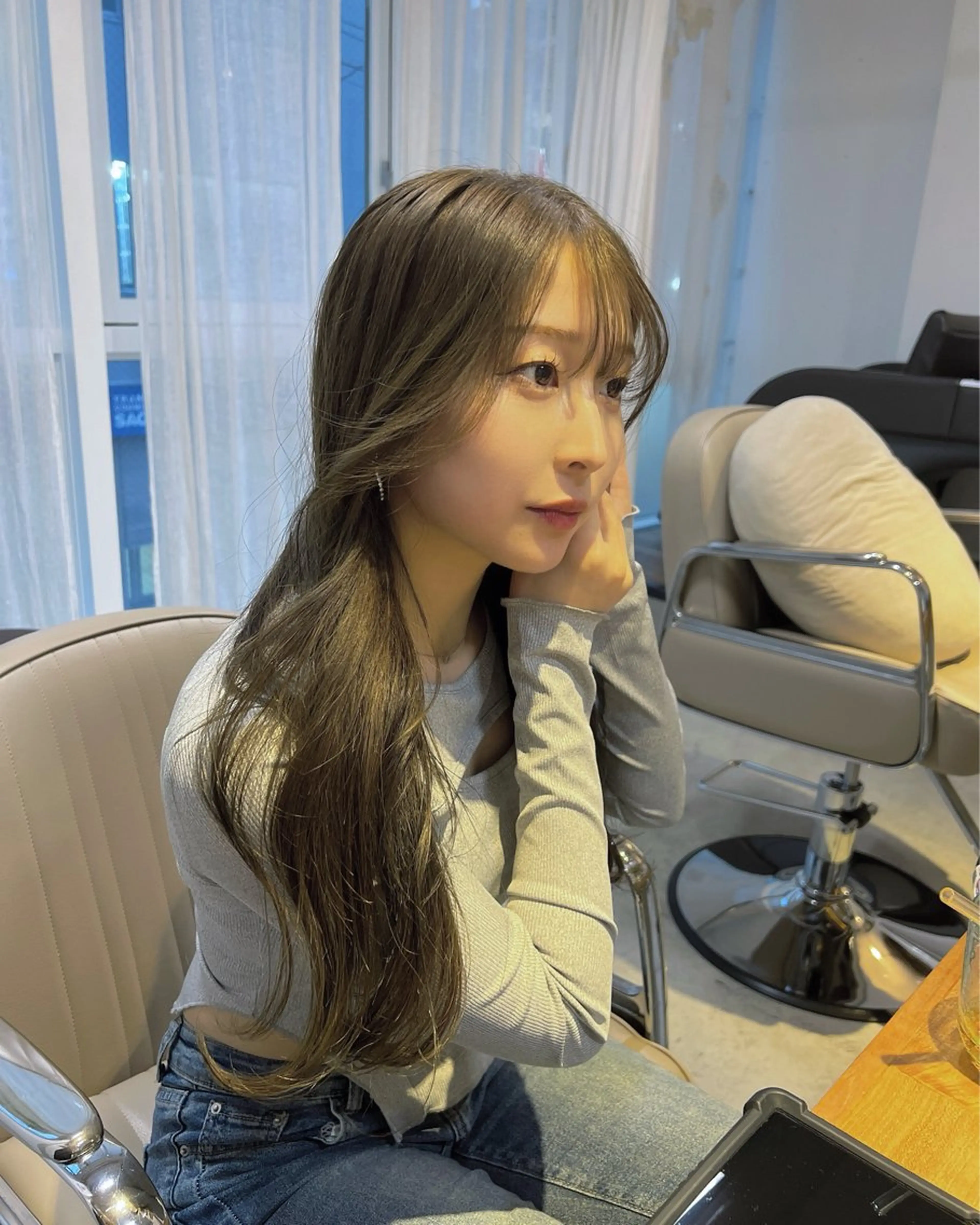 ロング カラー ヘアカラー rina/似合わせ/ 艶髪カラー/髪質改善のヘアスタイル