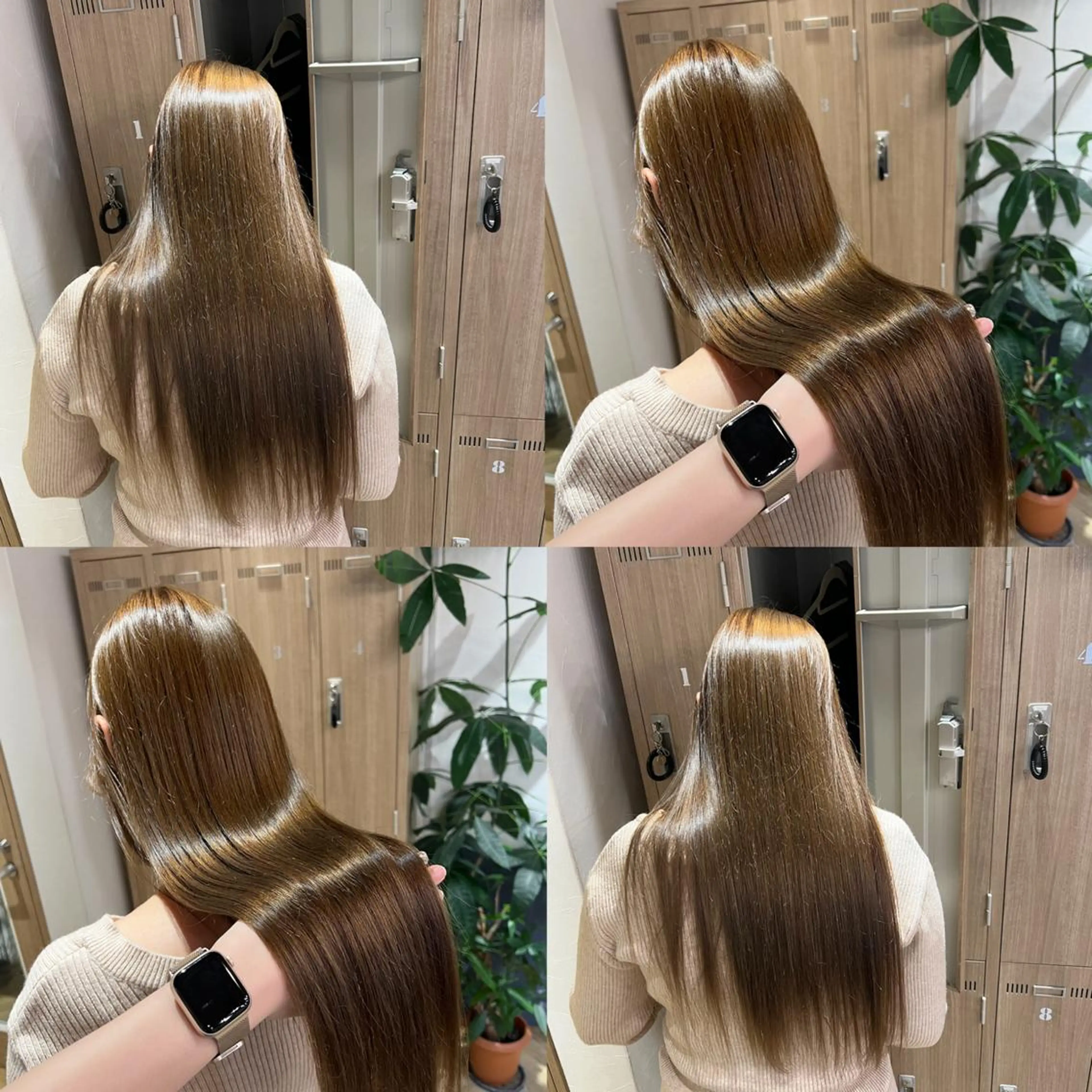 ロング カラー トリートメント 艶カラー/韓国顔周り 🎀mamiのヘアスタイル