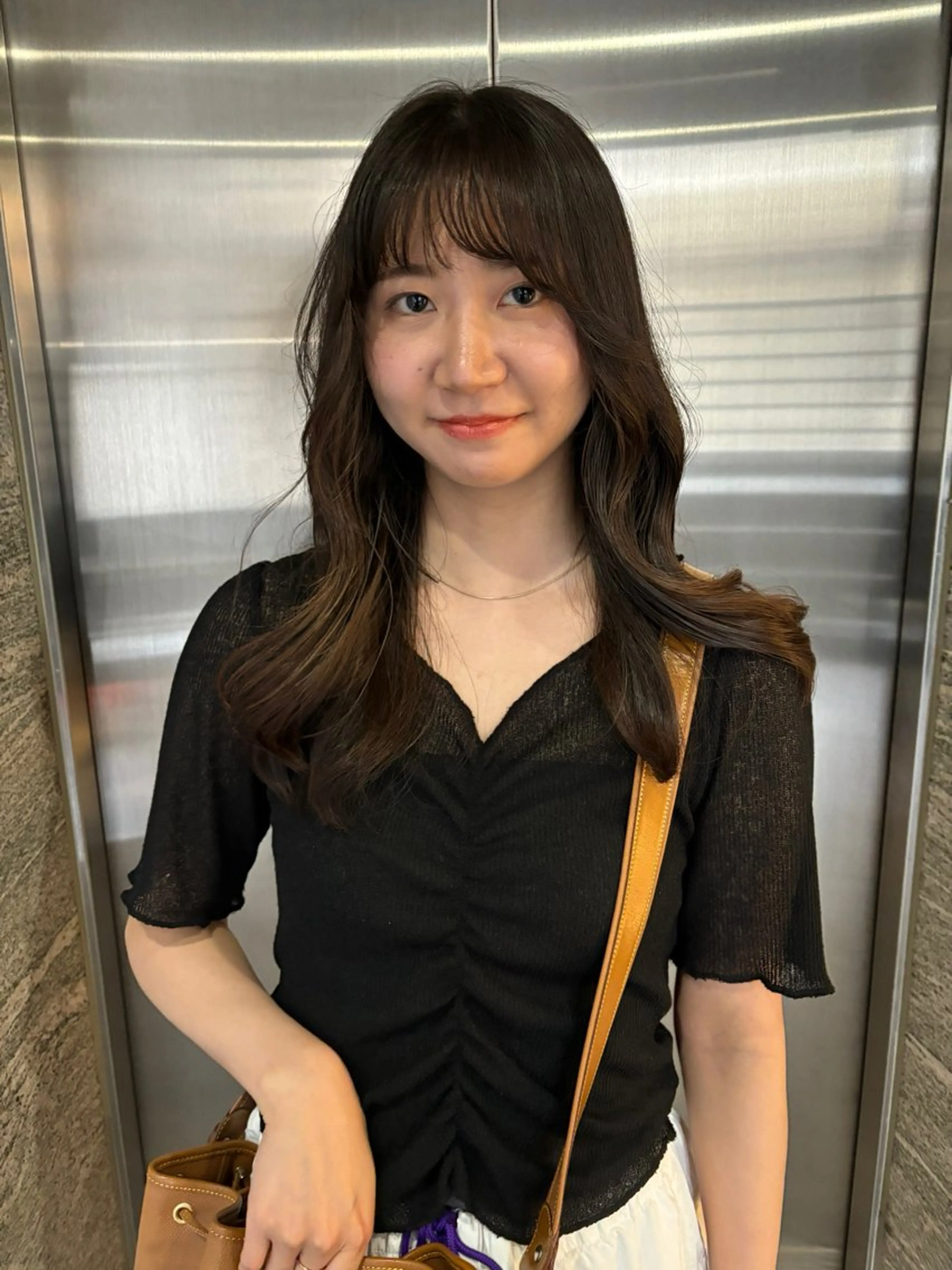 ロング カラー パーマ satsuki 暖色・ブラウンカラーのヘアスタイル