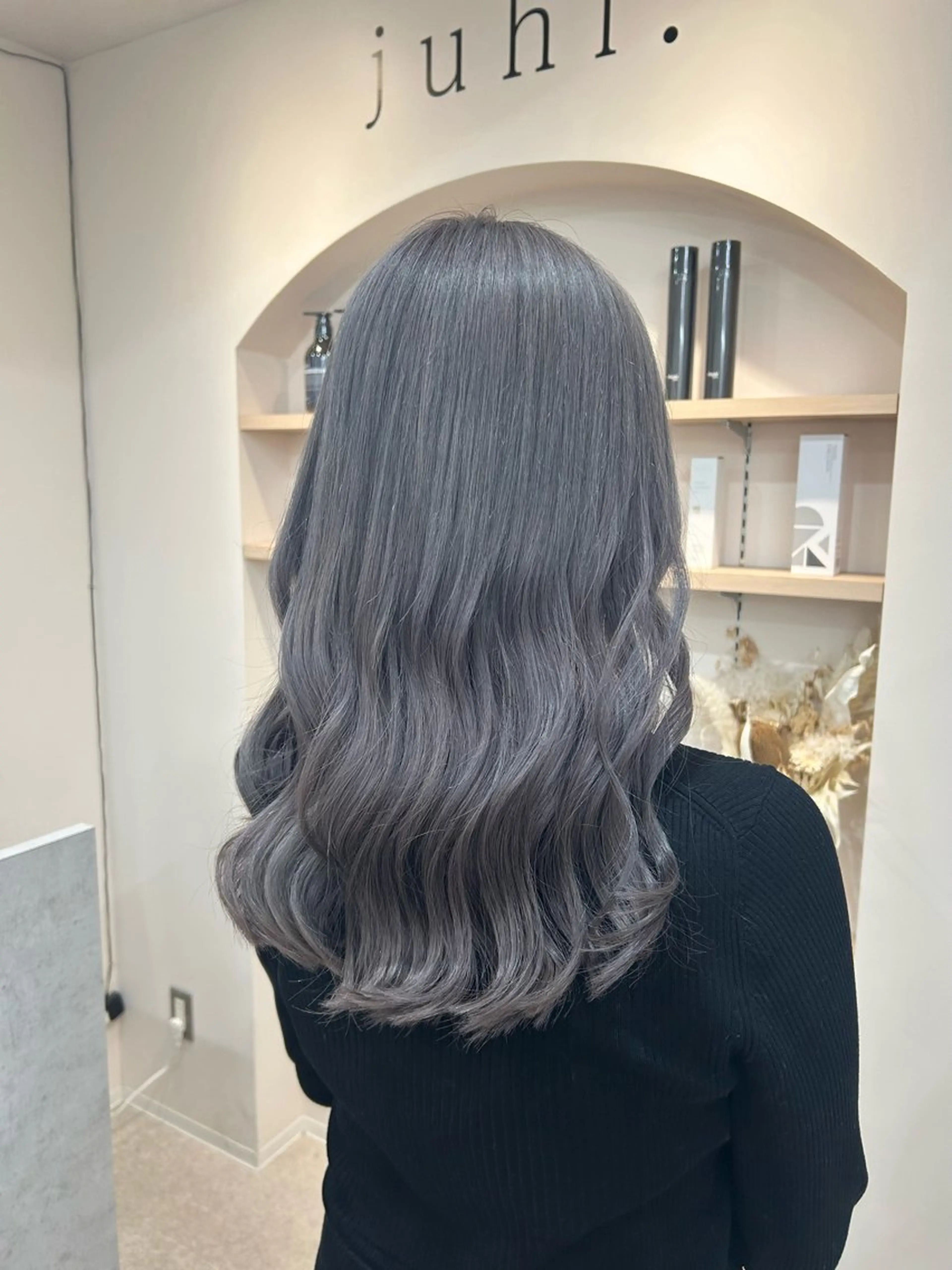 ロング カラー ラベンダーカラー ラベンダーグレー ヘアカラー トリートメント 透明感/ダブルカラー /🌸ERI🌸のヘアスタイル