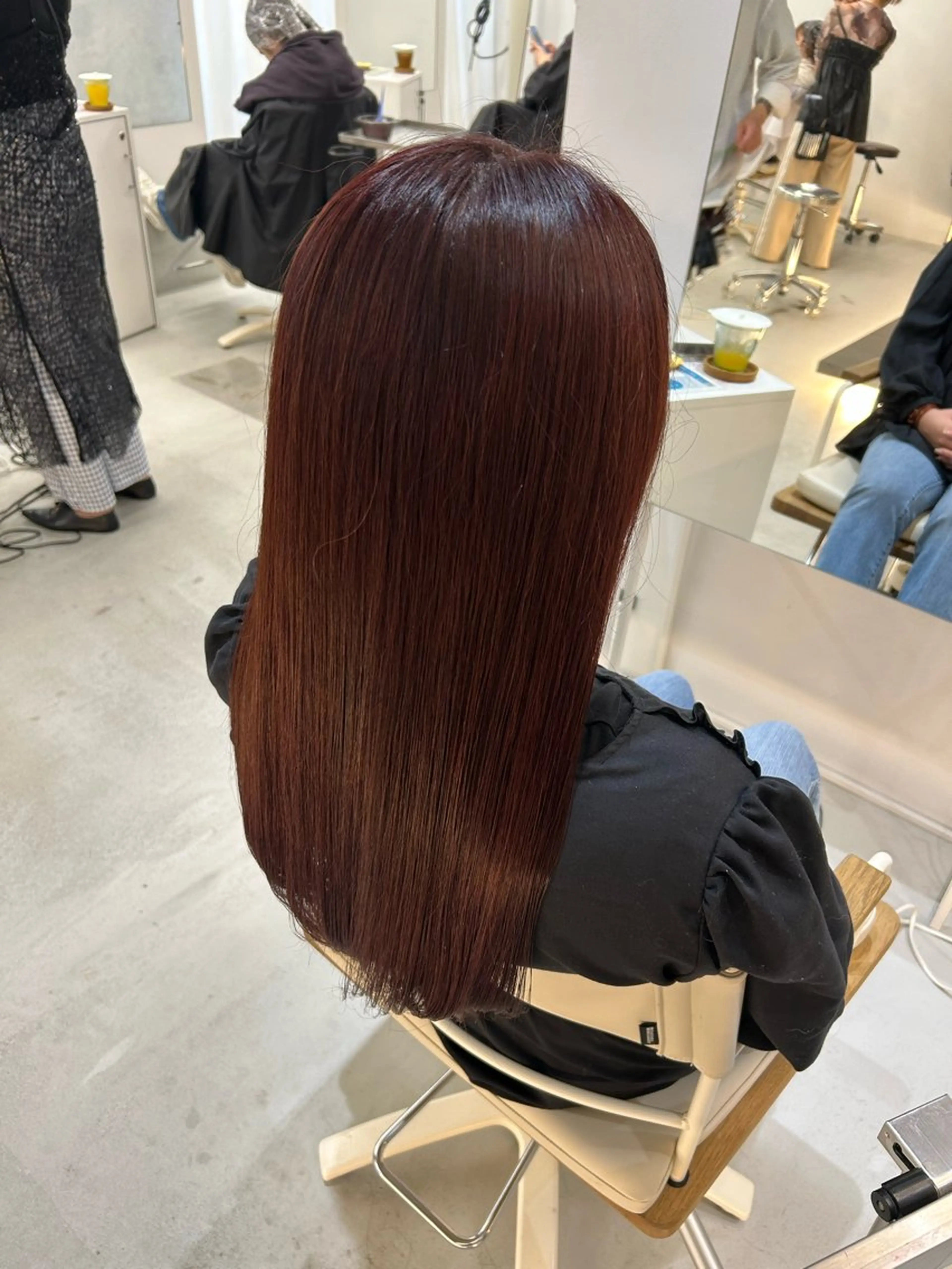 ロング カラー ハイトーン/艶髪/ 暗髪/韓国/sanaのヘアスタイル