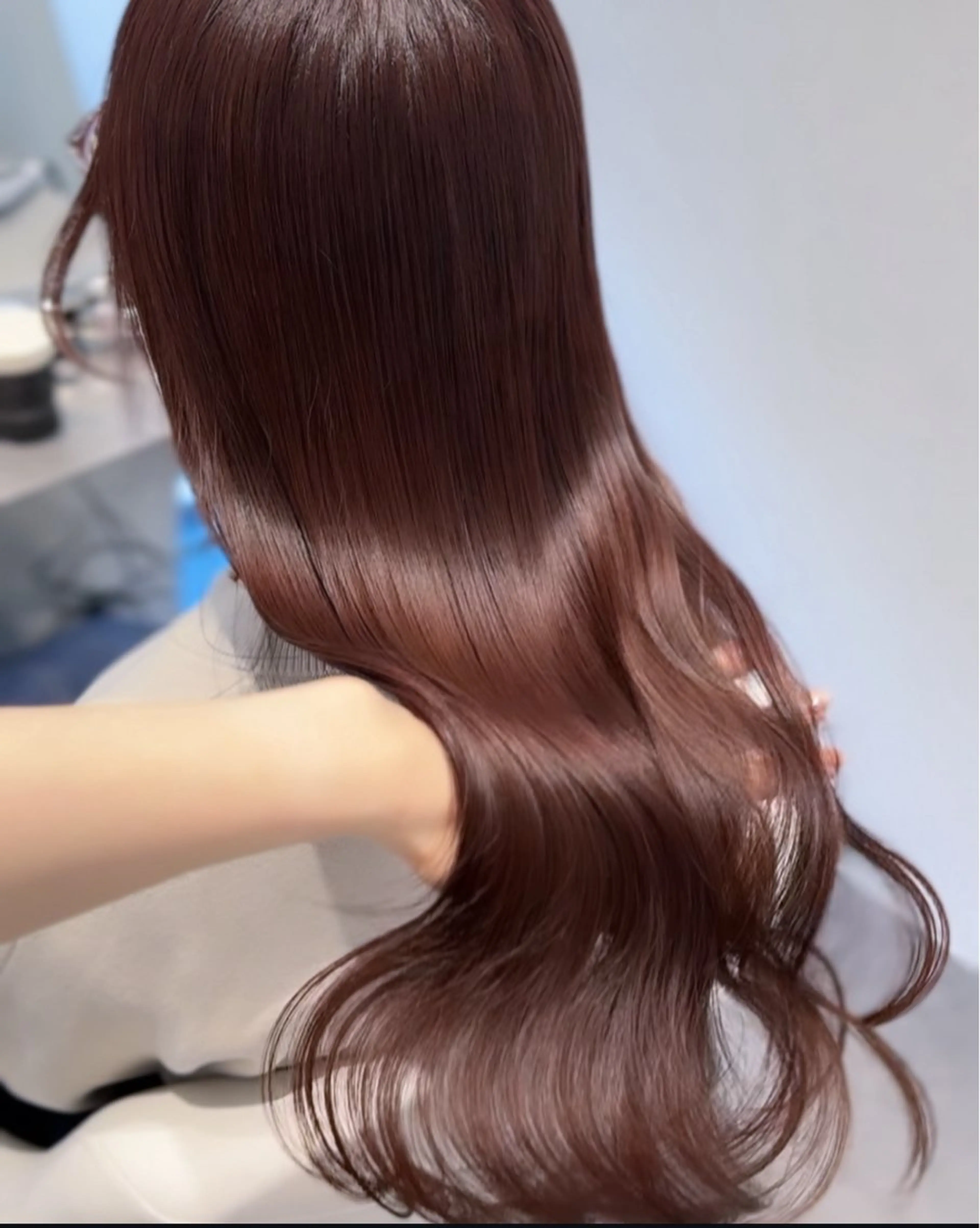 ロング カラー ブラウンカラー ピンクカラー ピンクブラウン 縮毛矯正 ヘアカラー 縮毛矯正 トリートメント 🫧髪質改善🤍丁寧 で好評🫧/MAKIのヘアスタイル