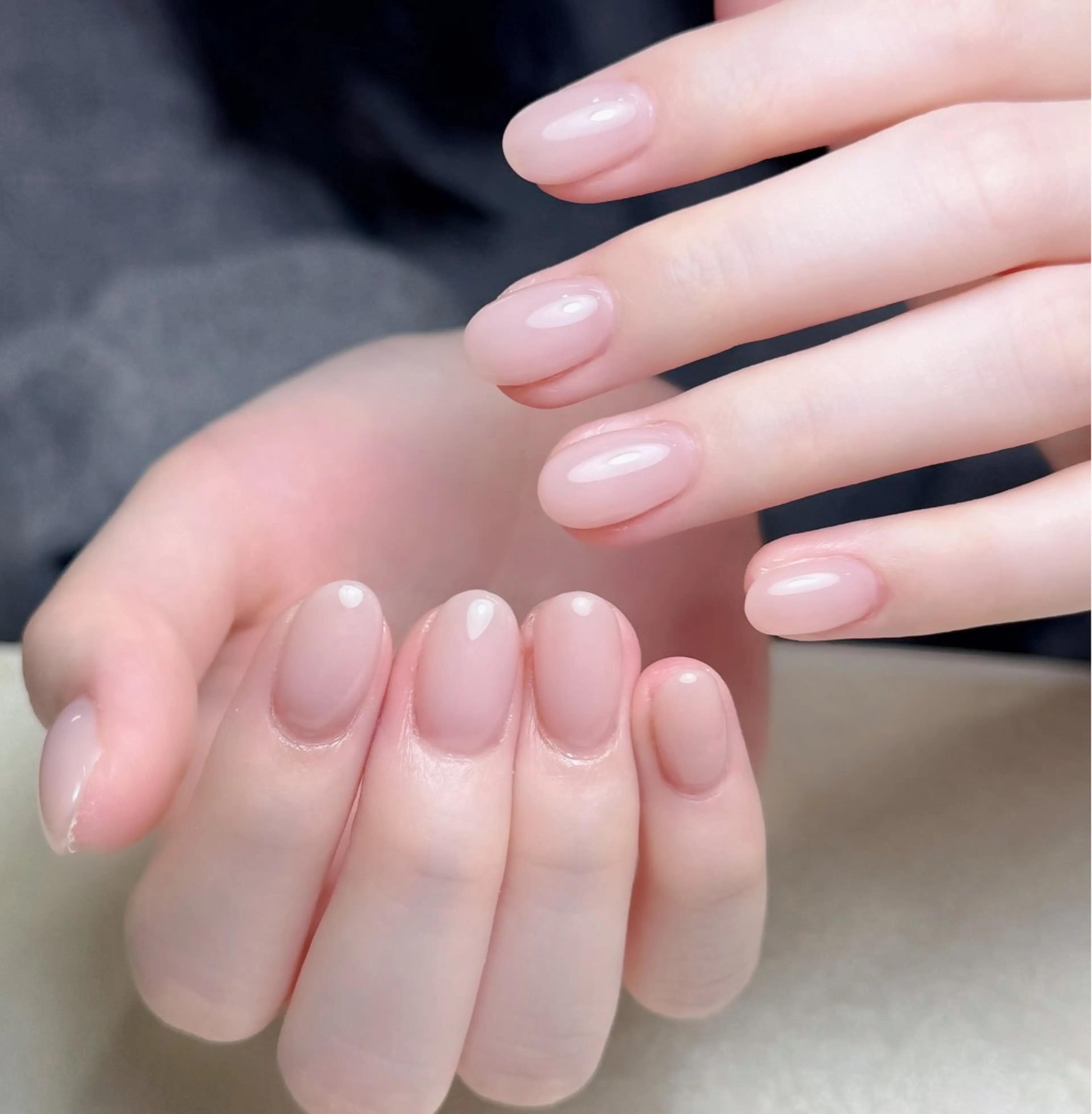 ネイル オーロラネイル 長さ出し フットネイル フレンチネイル ジェルネイル ハンドネイル 中野駅から2分 MEO NAILのネイルデザイン