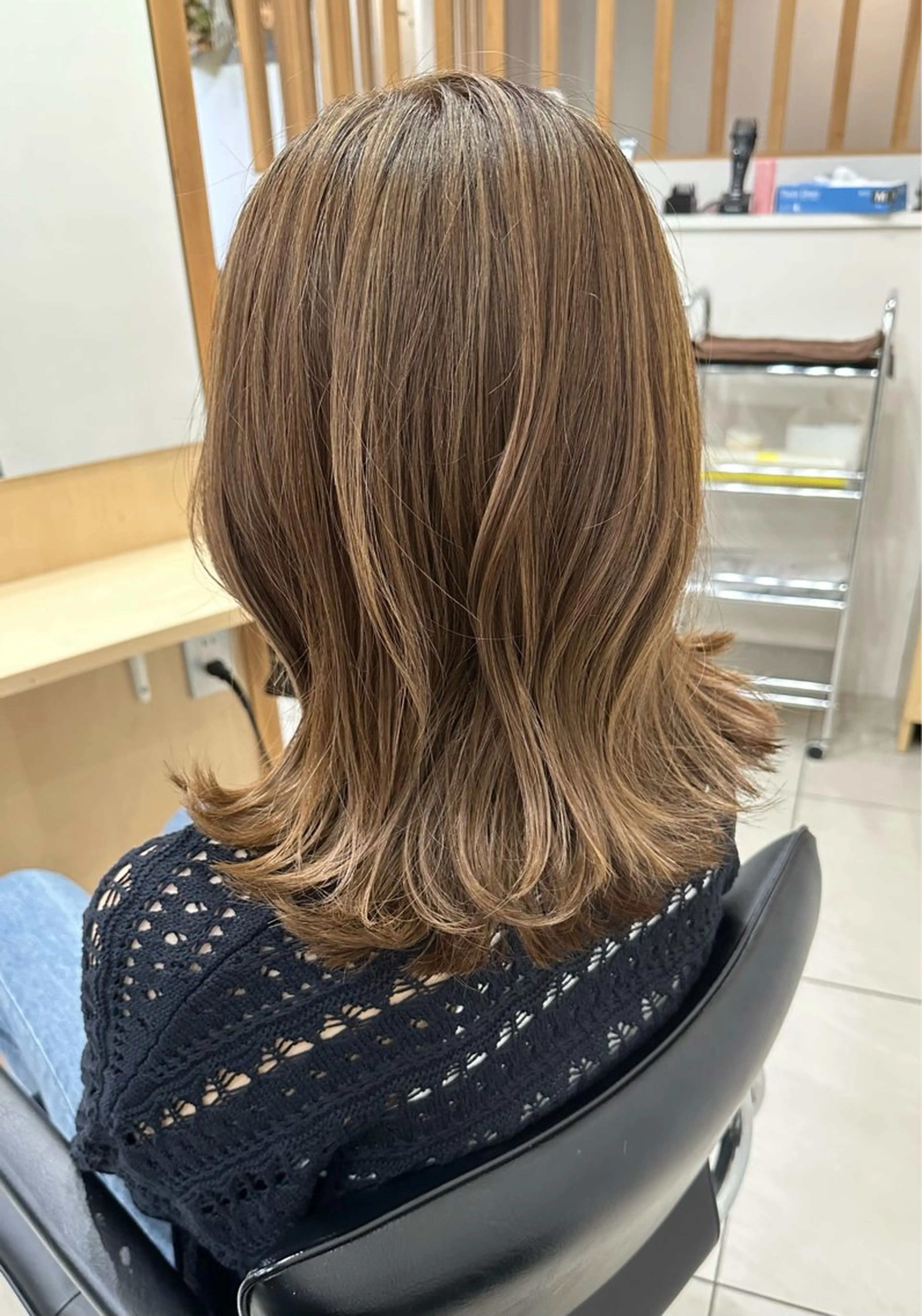 ミディアム 長谷川 大貴のヘアスタイル