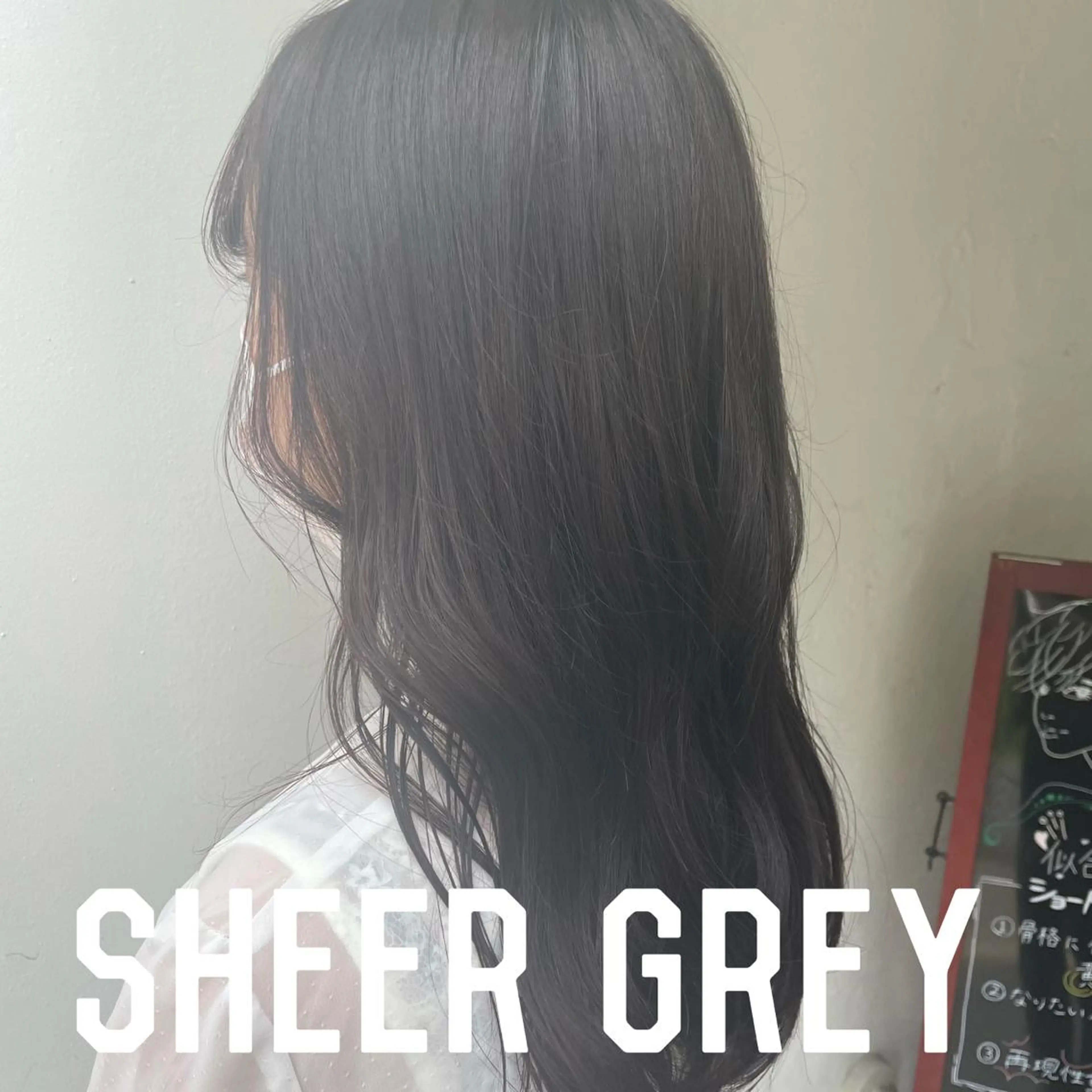 セミロング カラー ブリーチ 透明感カラー グレージュ ブリーチなしカラー カット ヘアカラー 🌼韓国ヘア🌼 田中義也のヘアスタイル