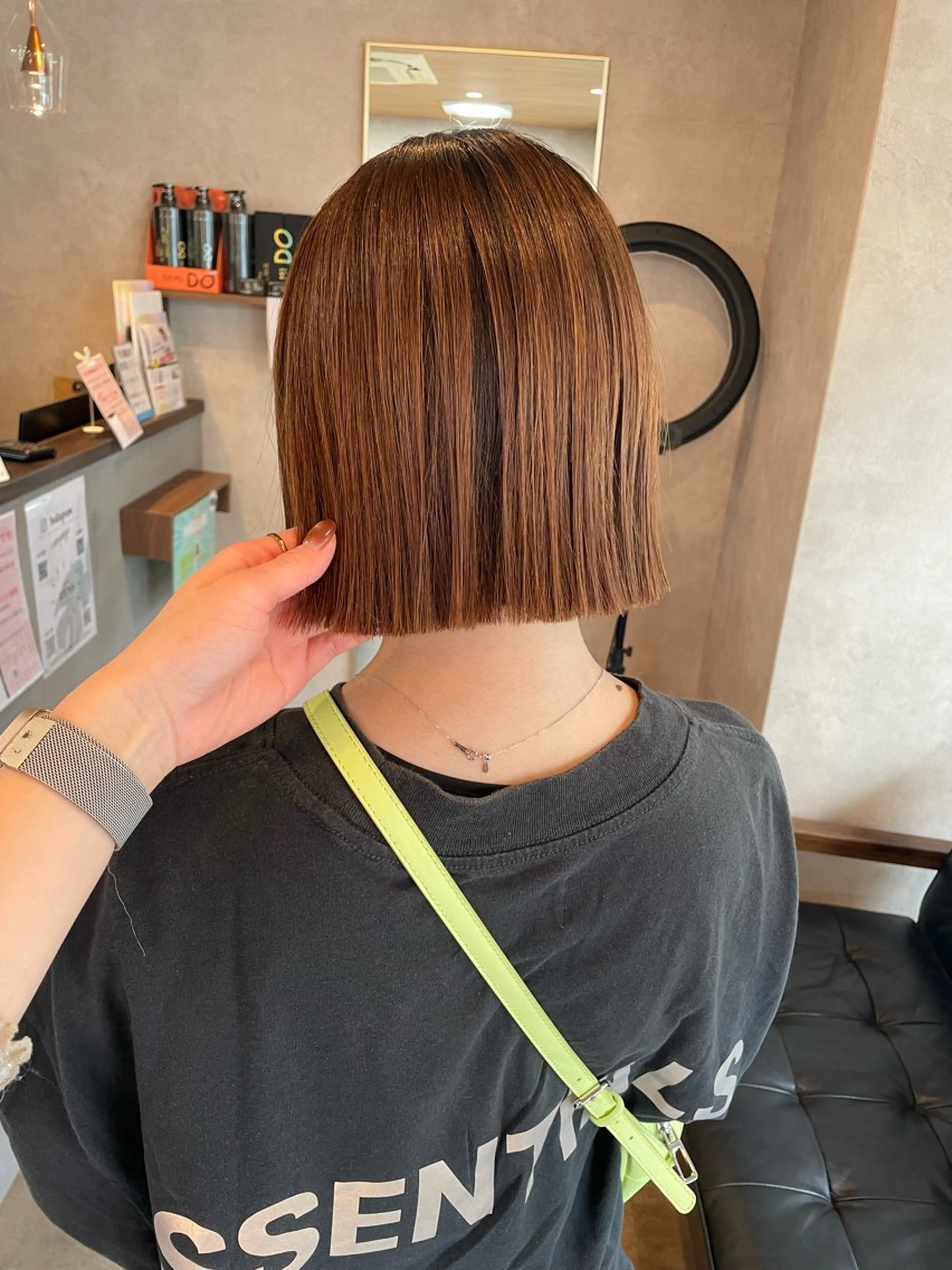 ショート 切りっぱなしボブ ボブ RIENS / ayu ♡のヘアスタイル