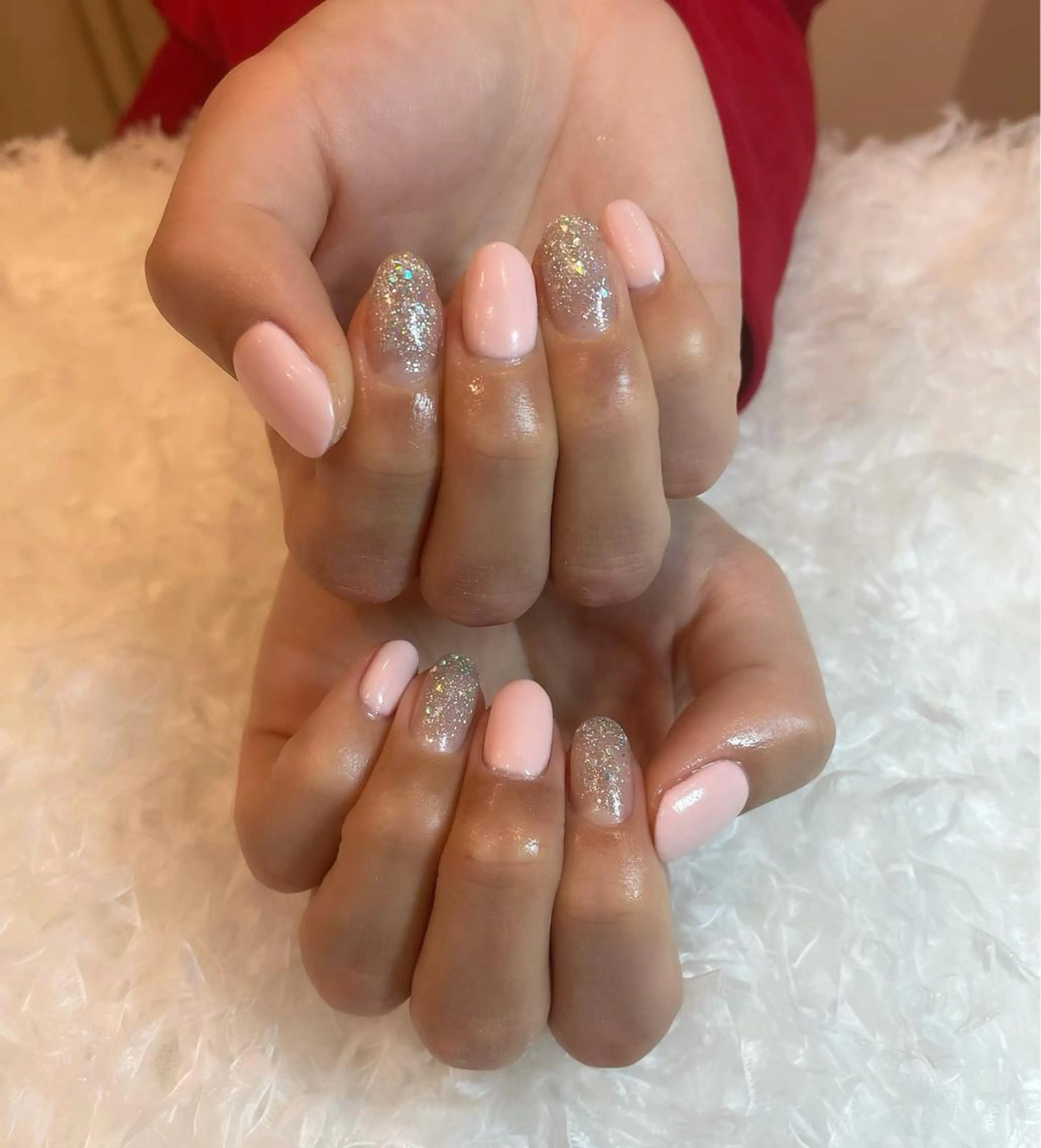 ネイル ワンカラーネイル ピンク ささき れいなのネイルデザイン