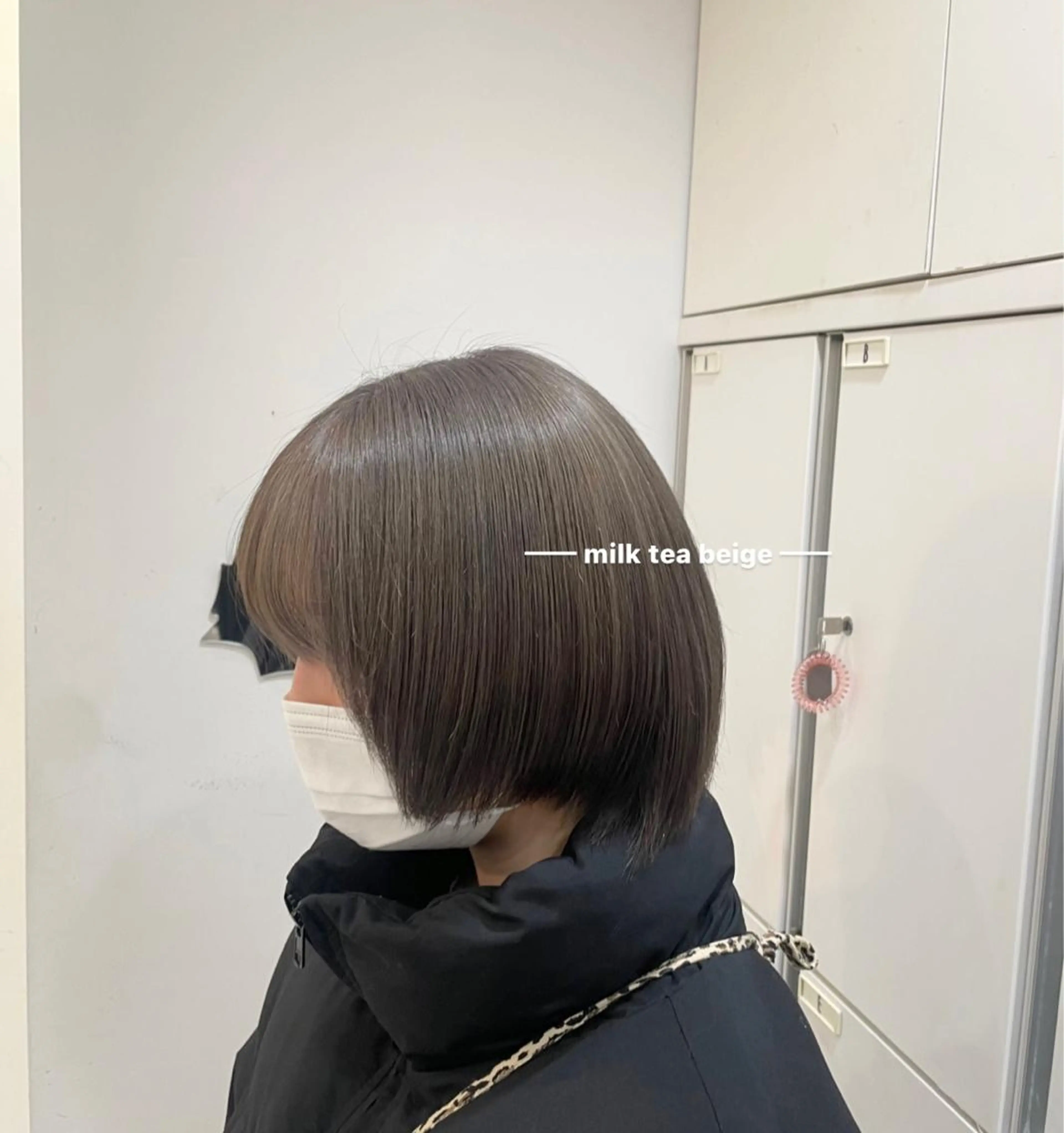 ショート カラー ベージュカラー ミルクティーベージュ nanaka :のヘアスタイル