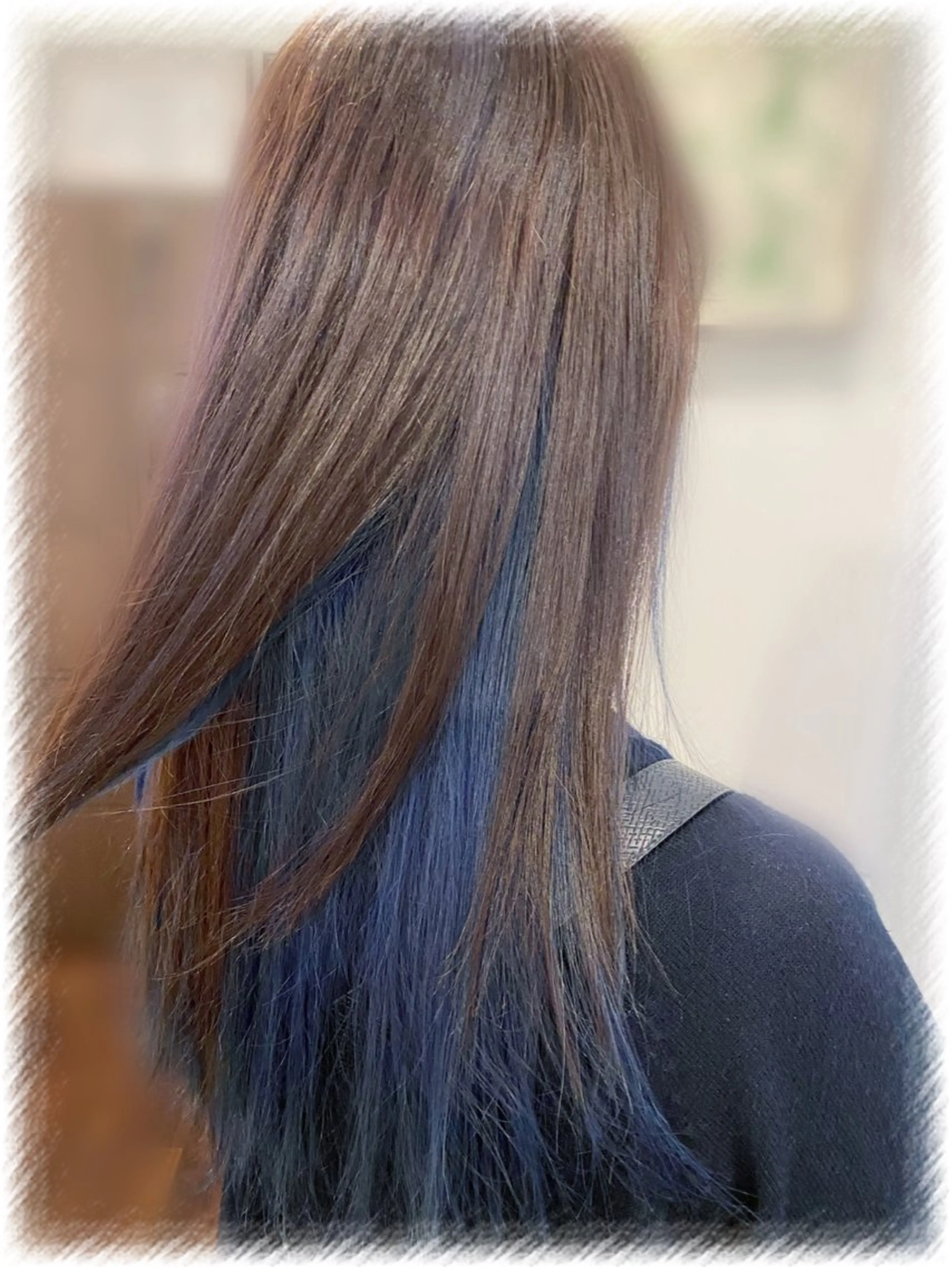 セミロング カラー インナーカラー ヘアカラー モデル募集 ♡ こはるのヘアスタイル