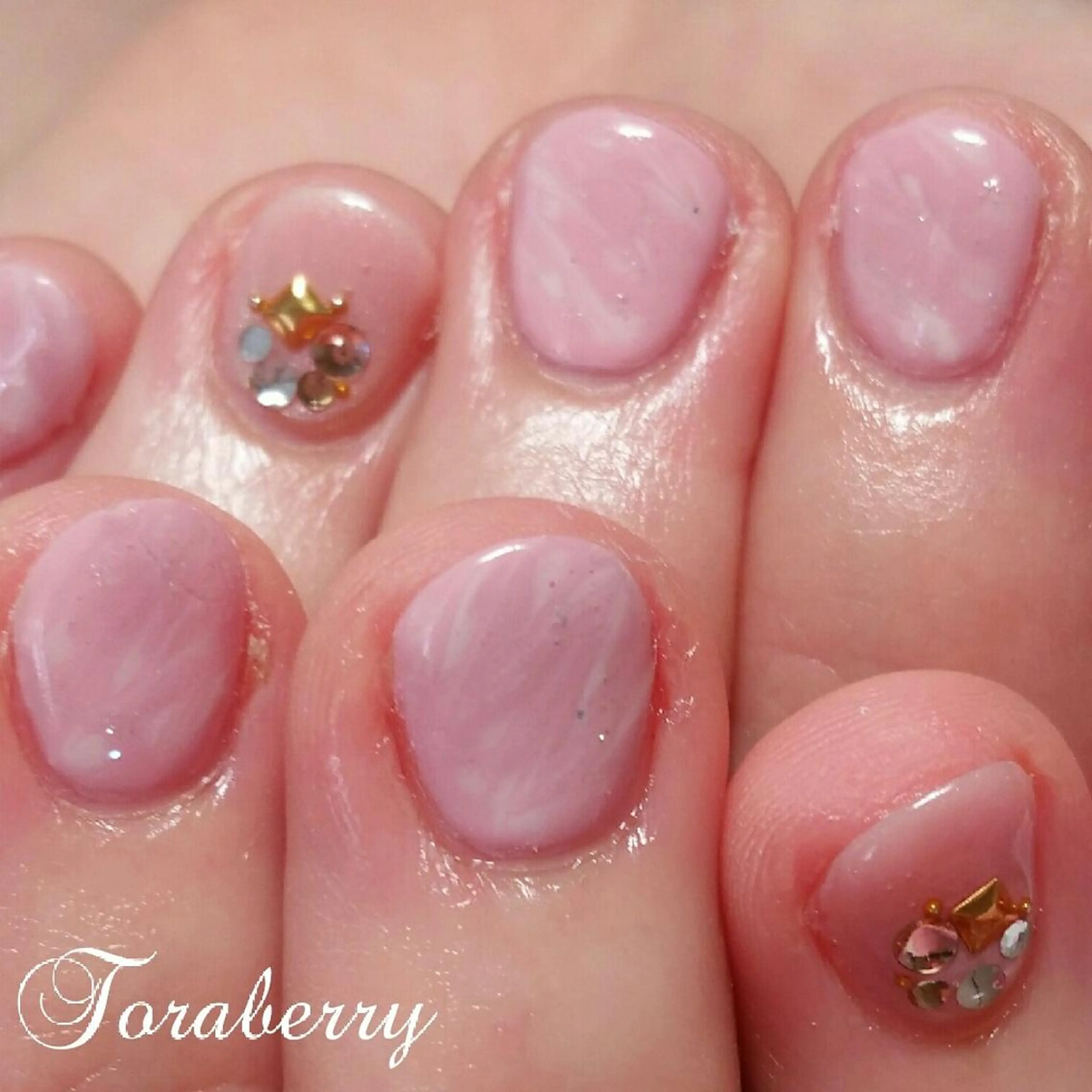 ネイル 大理石ネイル(マーブル) ネイリスト なつみのネイルデザイン