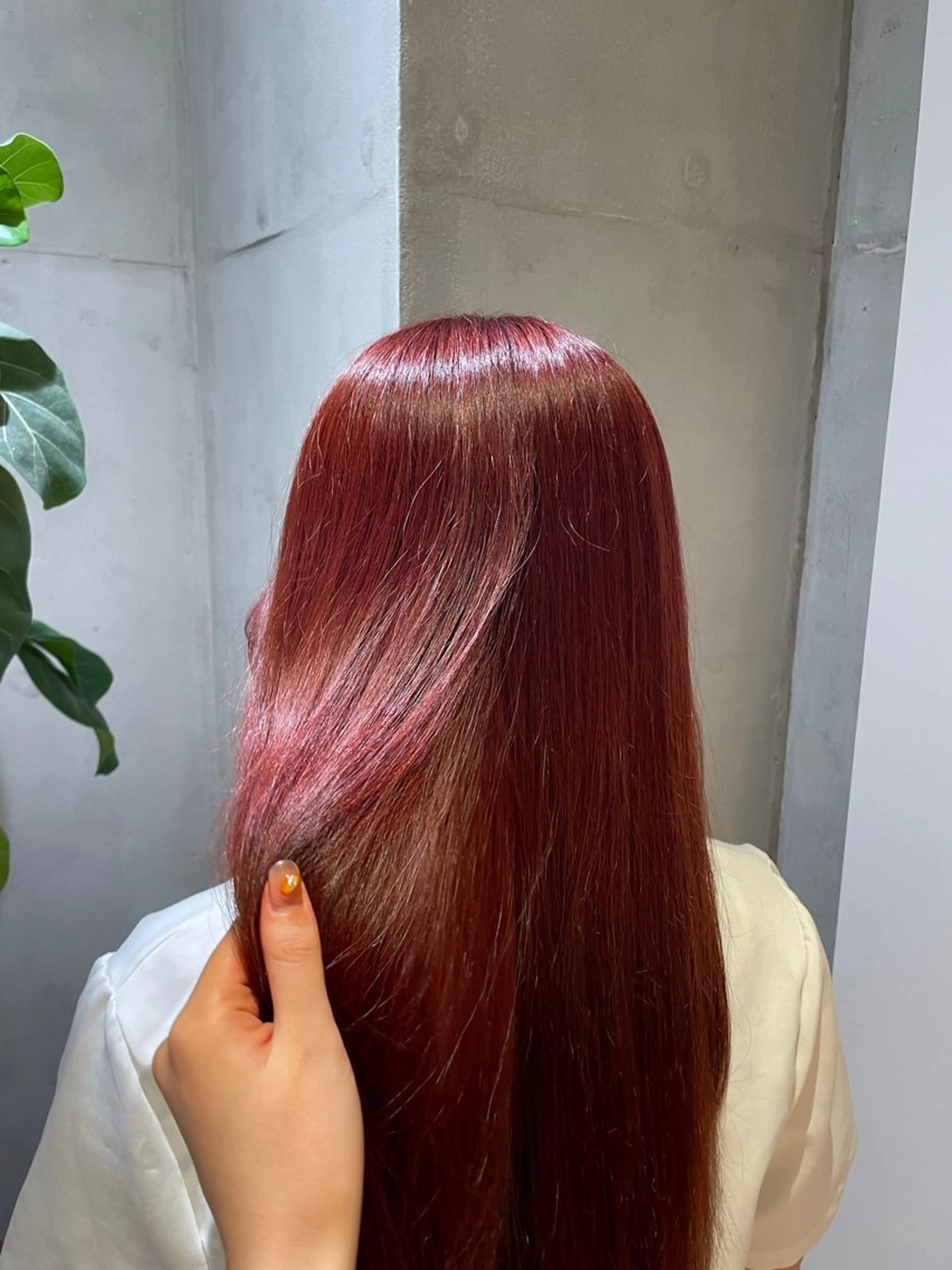 カラー オレンジ ピンクカラー レッドカラー Say.Ree所属・🐣Say.ree ひらいで ななみ🐣のヘアスタイル