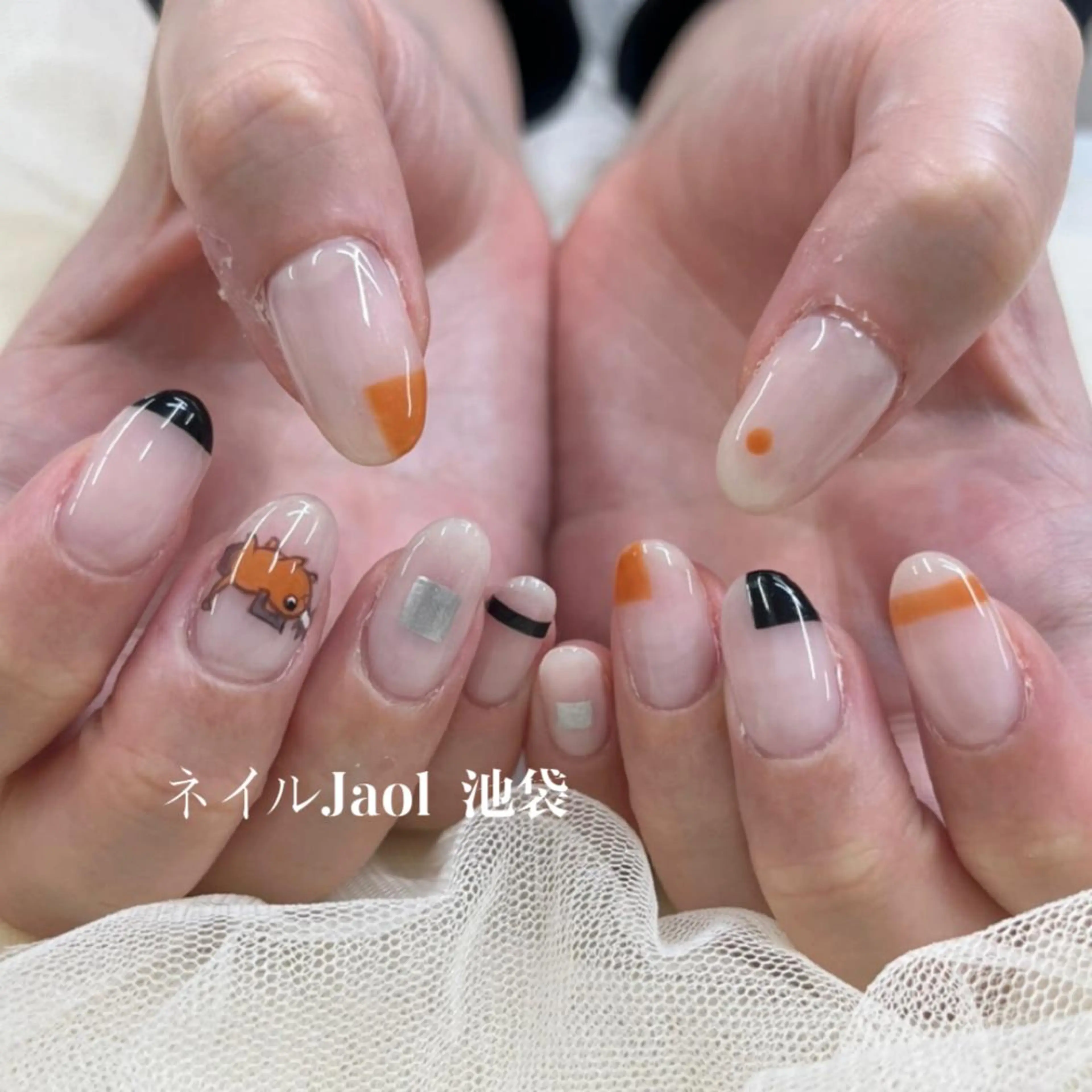 ミディアム ハンドネイル nail jaol池袋店所属・ネイルJaol 池袋のネイルデザイン