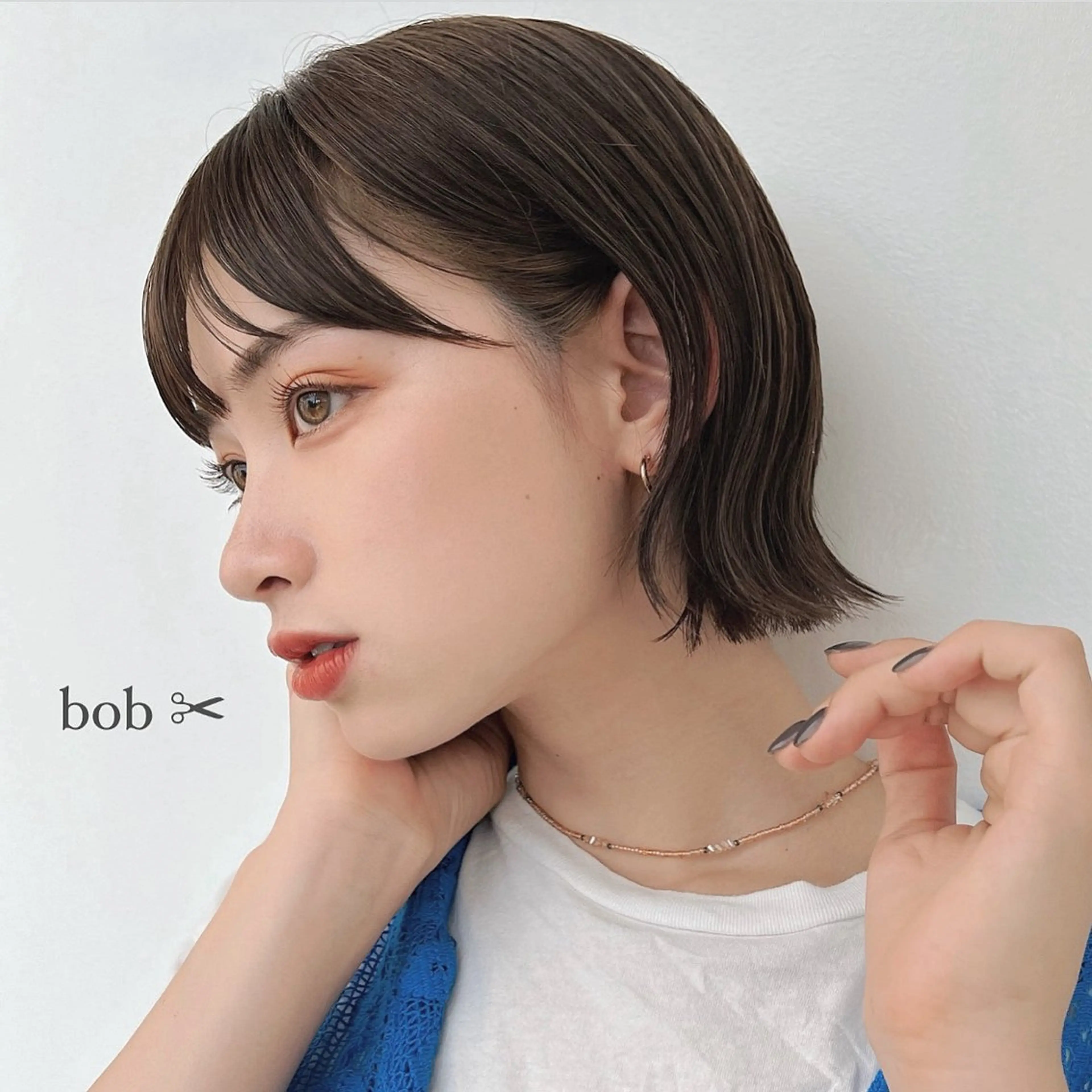 ショート カラー ヘアアレンジ ボブ 🌱ボブ/レイヤー/ ベージュ/あやみ✨のヘアスタイル