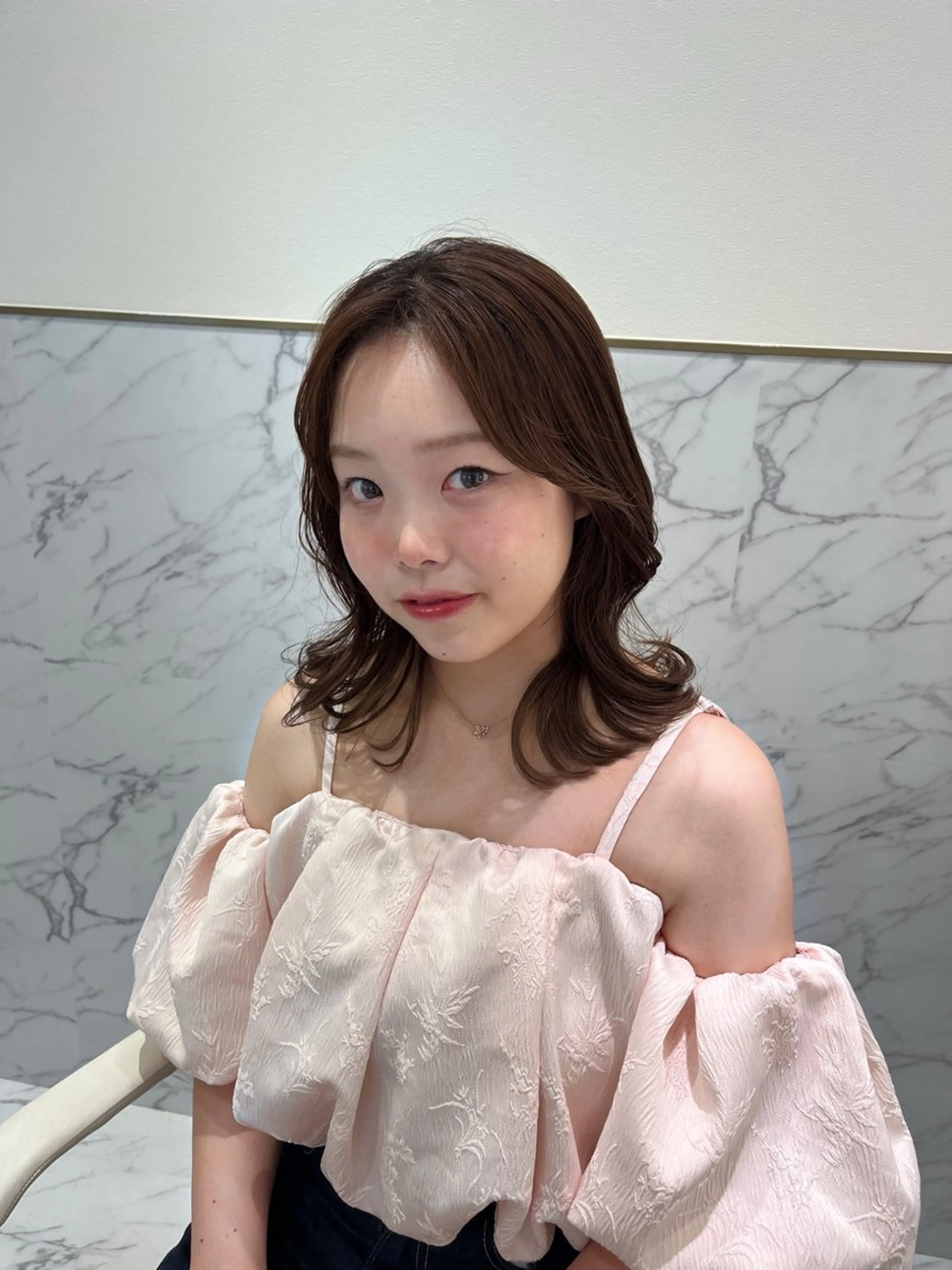 ミディアム カット ヘアカラー ParveMix /石田 佳澄🩶のヘアスタイル